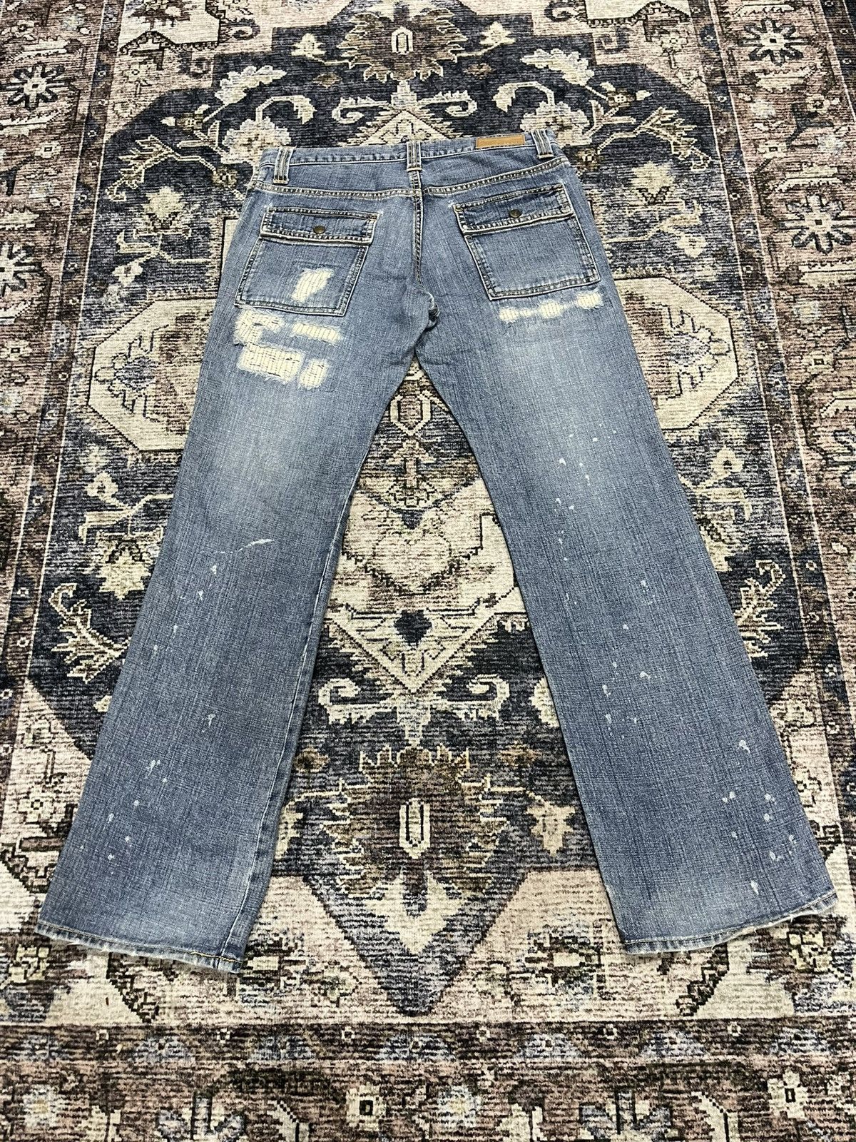 Boycott × If Six Was Nine × Vintage Vintage BOYCOTT Bush Pants Distressed Denim Pants Size US 33 - 10 Thumbnail