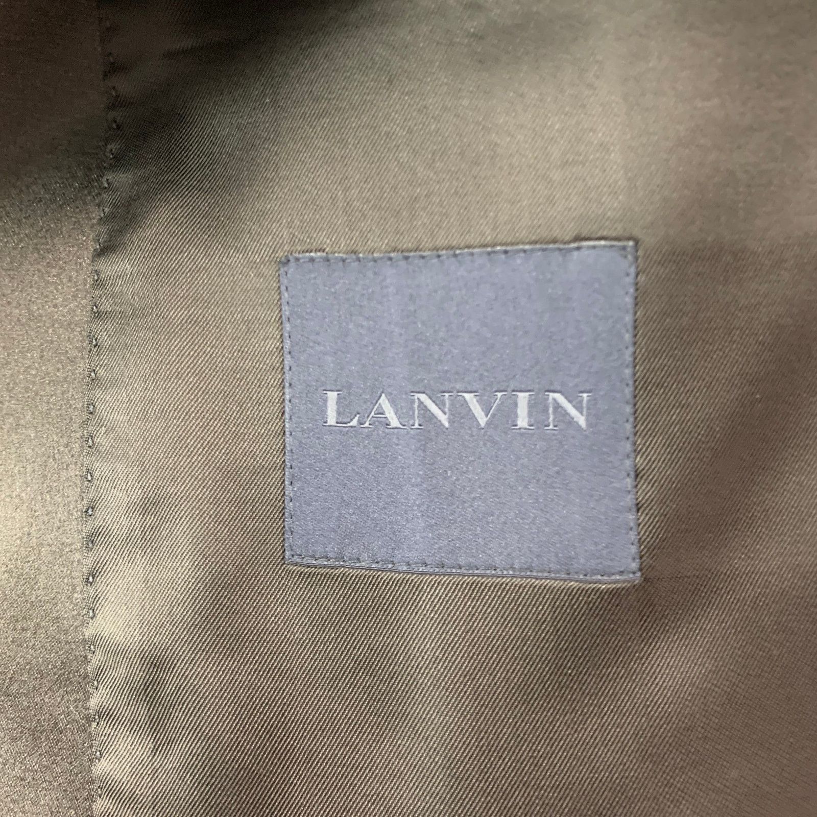 Lanvin LANVIN Size 46 Black Wool Silk Tuxedo Sport Coat Size 46R - 7 Thumbnail