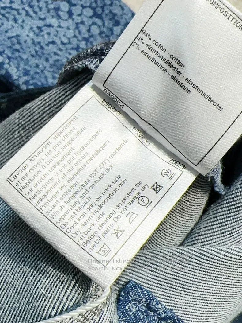 Chanel Chanel 21B blue camelia pants Size 24" / US 00 / IT 34 - 6 Thumbnail