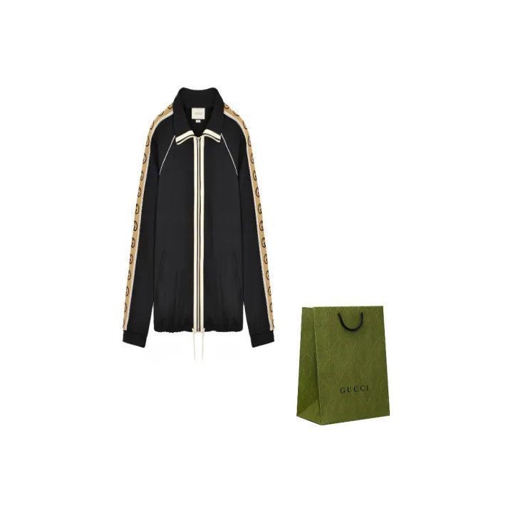 Gucci Gucci Gucci Black Oversized Logo Long Sleeve Jacket -2506 Size US S / EU 44-46 / 1 - 1 Thumbnail