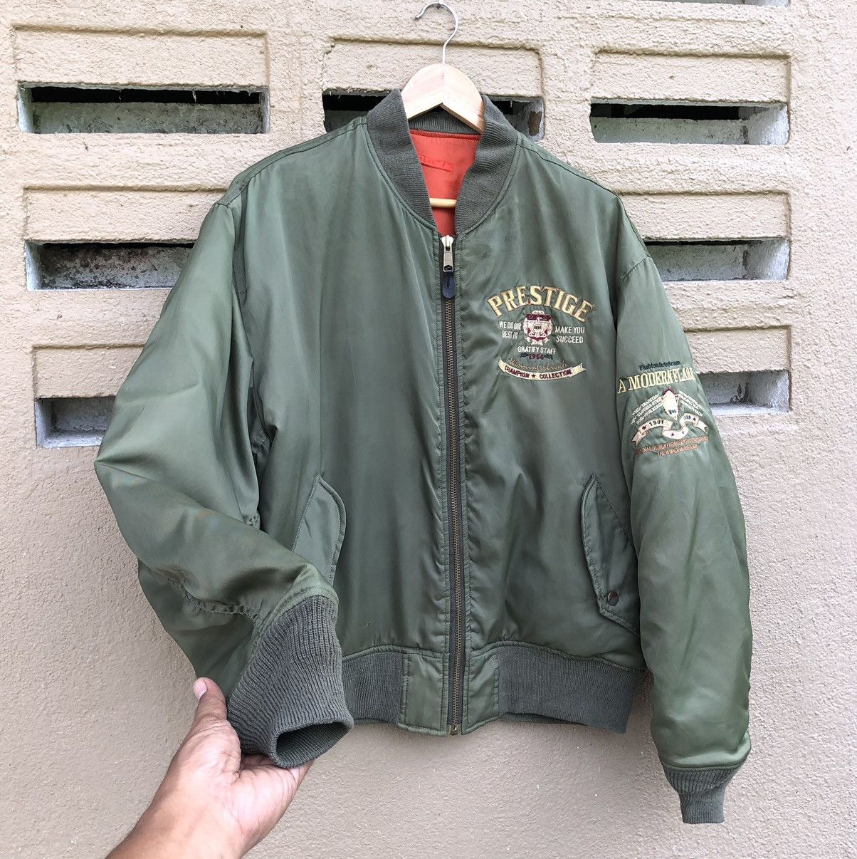 Vintage Vintage Air Force Intermedjate Ma-1 Bomber Jacket Size US L / EU 52-54 / 3 - 1 Thumbnail