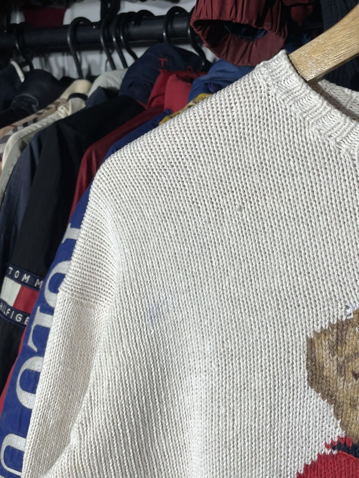 Polo Ralph Lauren × Vintage Sweater Polo Bear Vintage Hand Knit Size US S / EU 44-46 / 1 - 8 Thumbnail