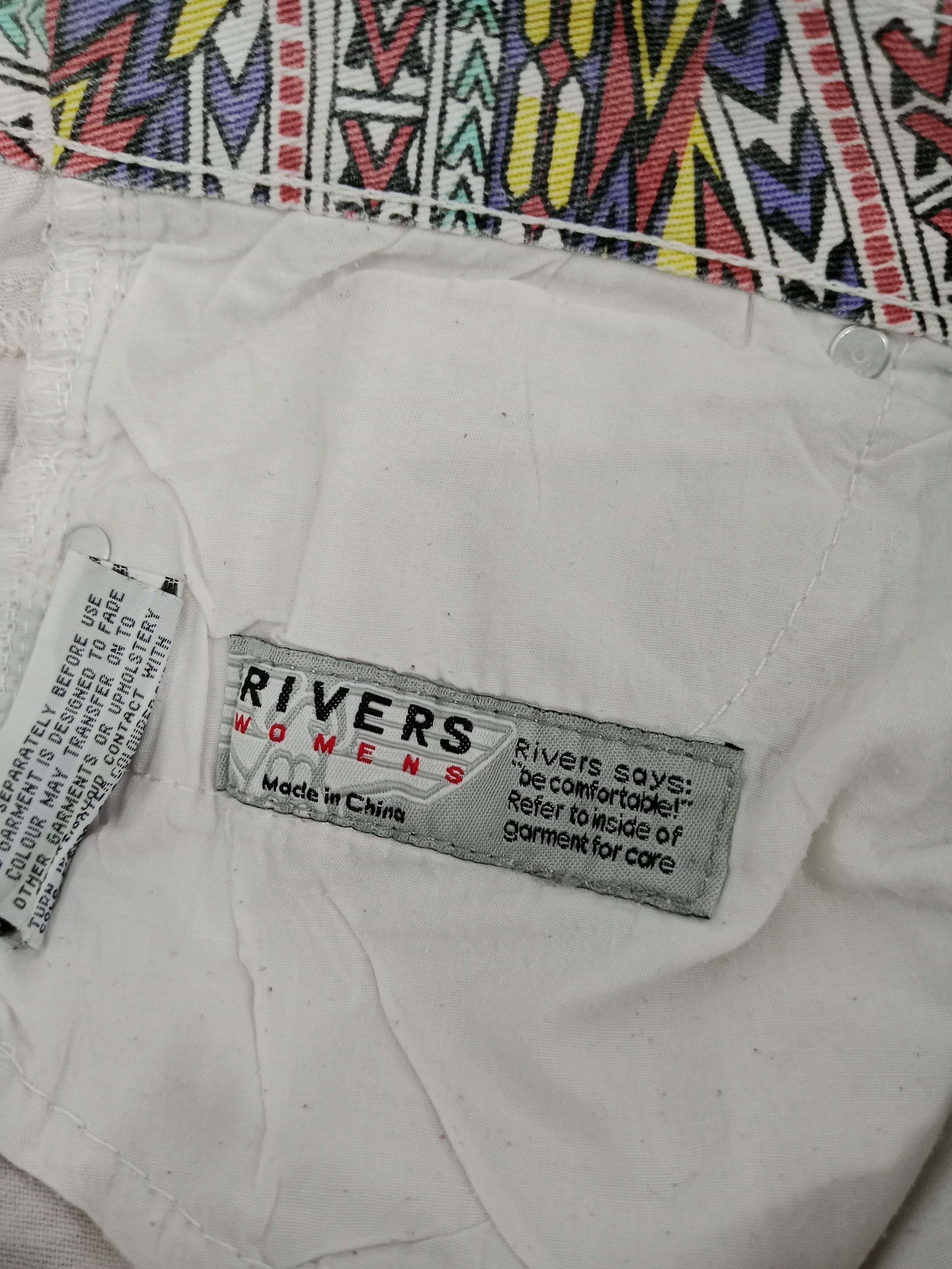 Japanese Brand Rivers Women's Pants Fullprint Design Size 31" - 9 Thumbnail