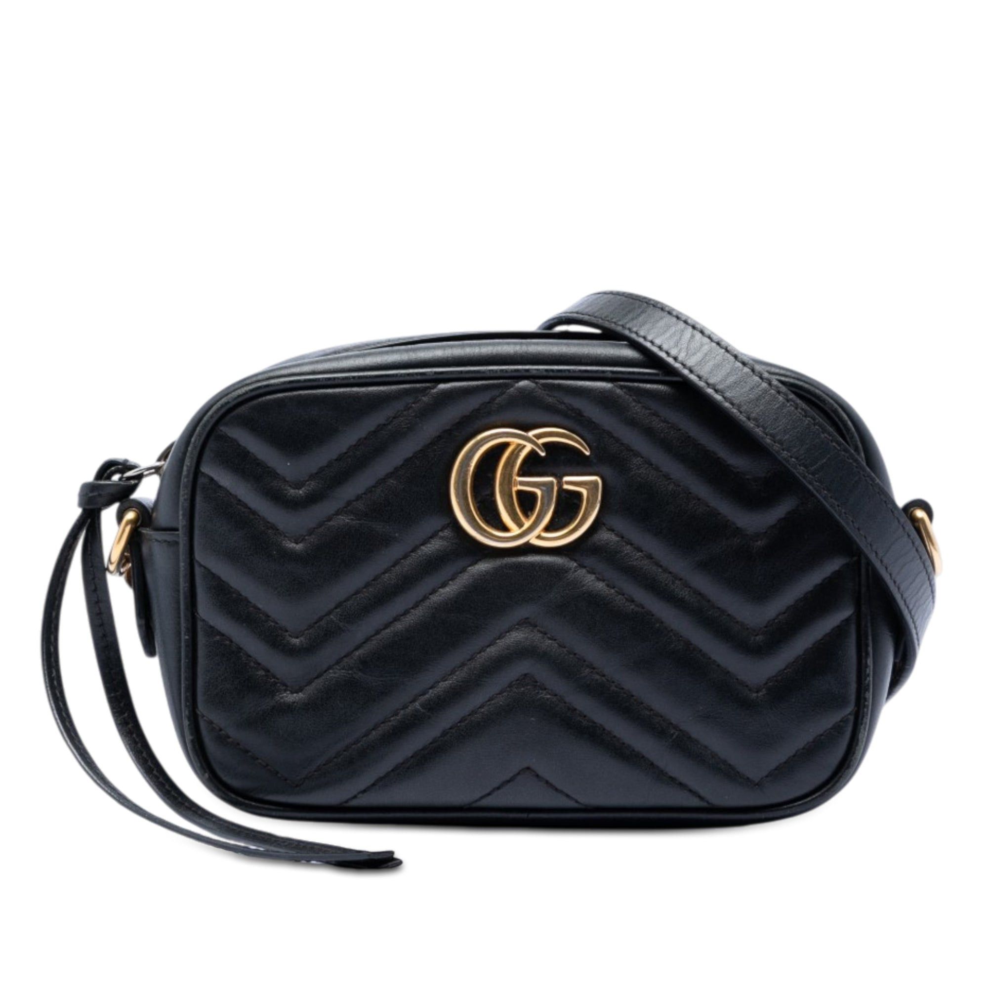 Gucci Mini GG Marmont Matelasse Leather Crossbody Size ONE SIZE - 1 Thumbnail