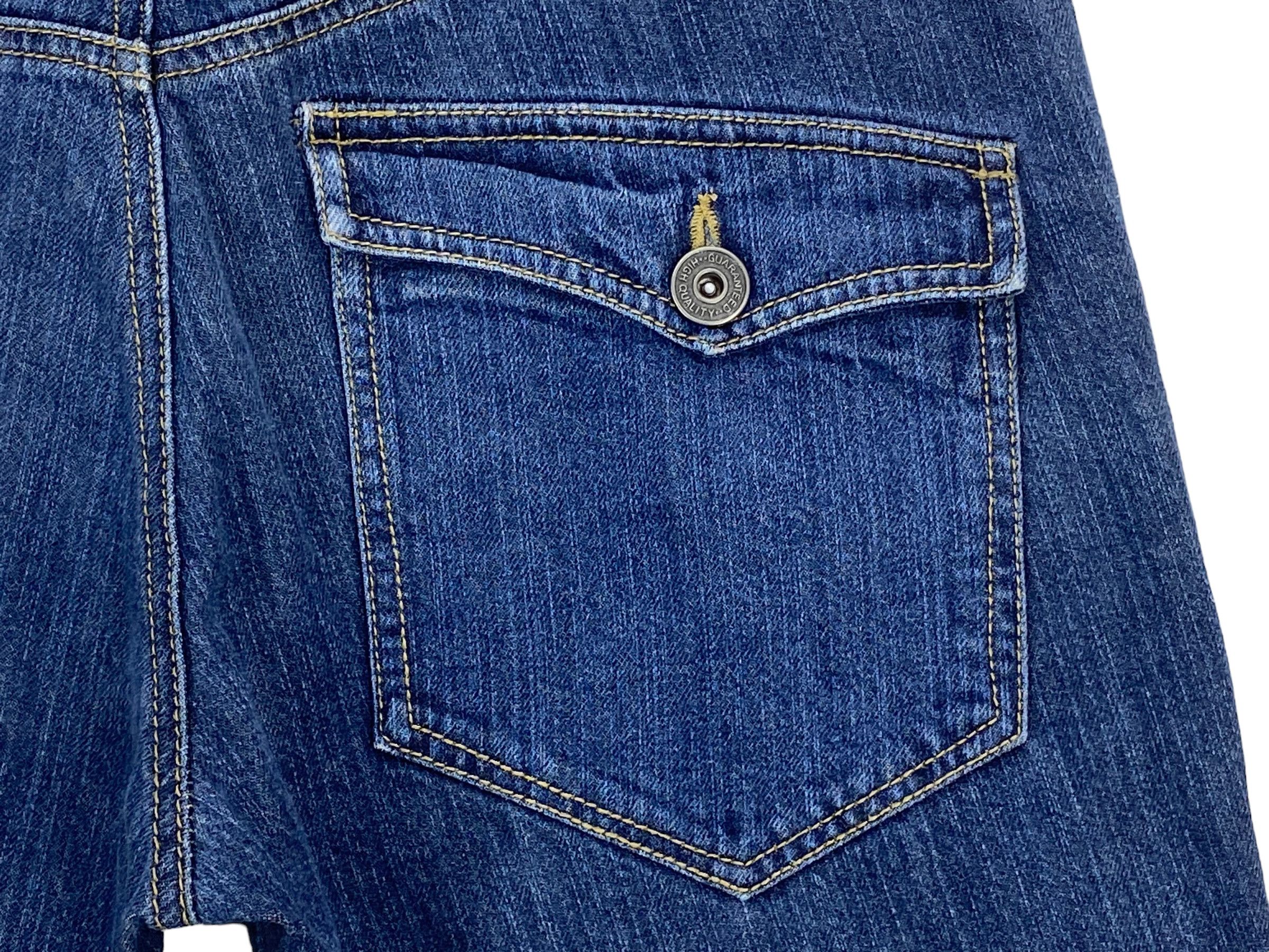 Japanese Brand Back & Forth Double Waist Denim Goth Punk Jeans Size US 29 - 8 Thumbnail