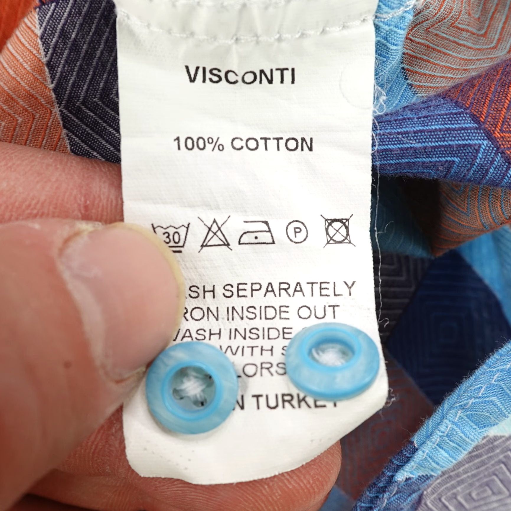 Luchiano Visconti VINTAGE Luchiano Visconti Shirt Mens XL Blue Plaid Button-Up Long Sleeve Cotton Classic Designer Size US XL / EU 56 / 4 - 5 Thumbnail