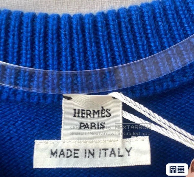 Hermes Hermes Blue Knit Short Sleeve with Ice Cream Pattern on Ch Size XS / US 0-2 / IT 36-38 - 4 Thumbnail