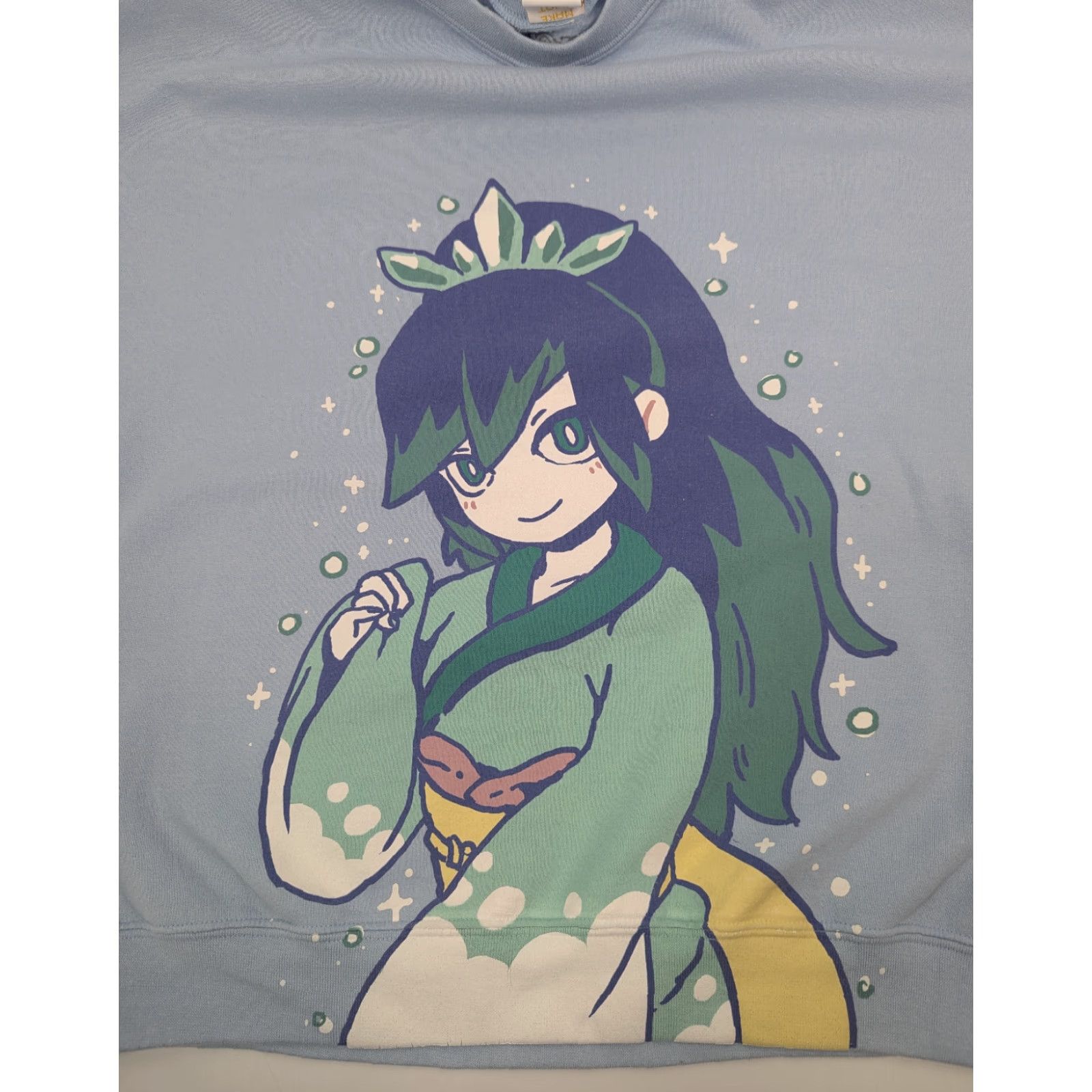 OMOCAT VINTAGE OMOCAT x YO-KAI WATCH Fubuki-Hime Shou Kyou Sweatshirt XL Blue OMOCAT Shirt Unisex Adults Sweatshirt Anime, Fantasy, Japanese, Manga RARE Size US XL / EU 56 / 4 - 2 Thumbnail
