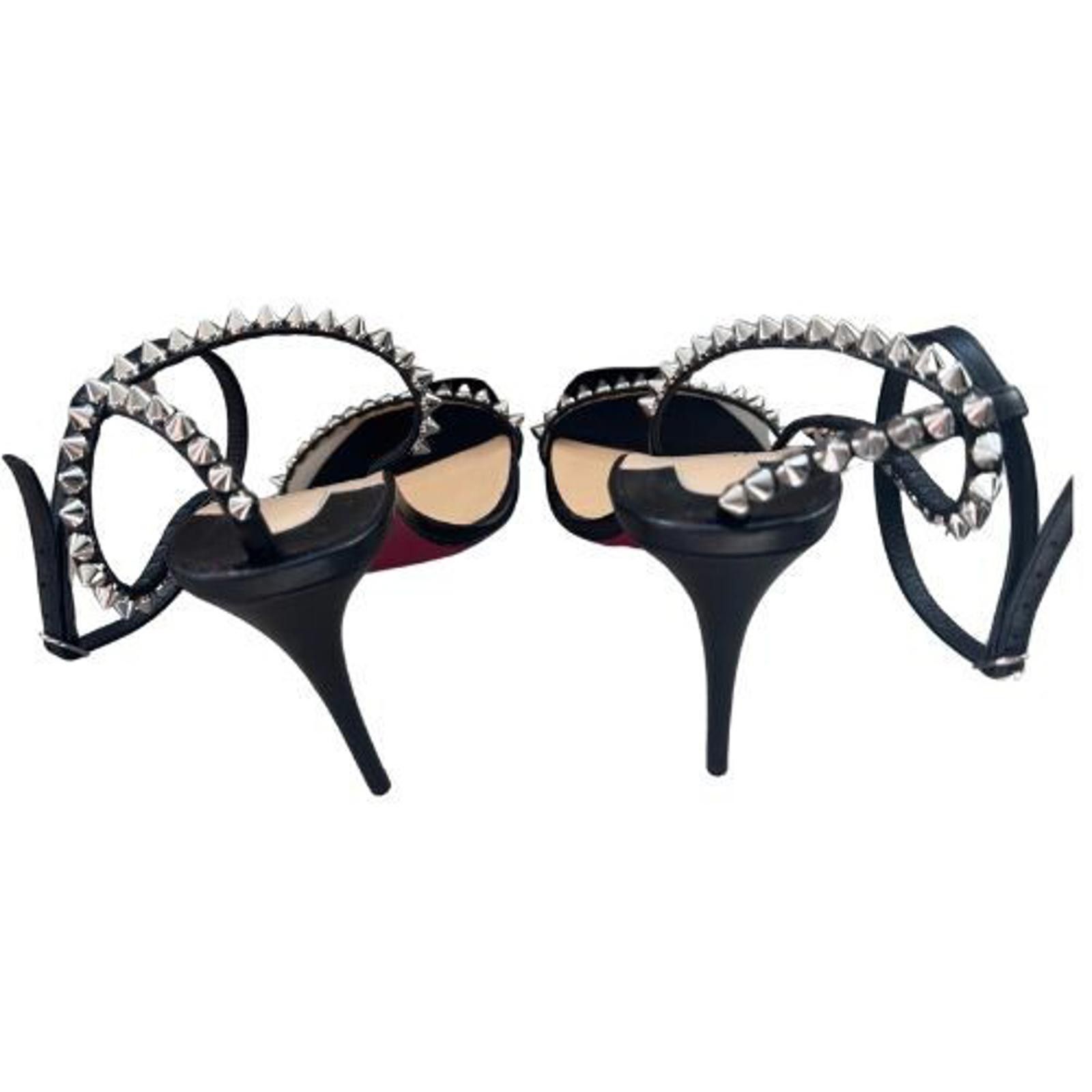 Christian Louboutin Christian Louboutin So Me 100mm Strappy Sandals – Size 37.5 Size US 7.5 / IT 37.5 - 2 Thumbnail