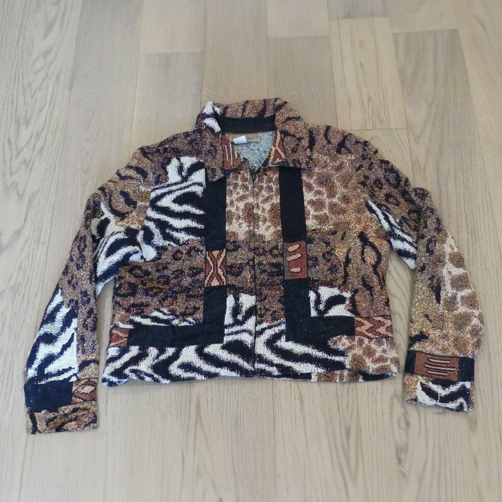 Painted Pony Vintage Multicoloured Full Zip Up Jacket