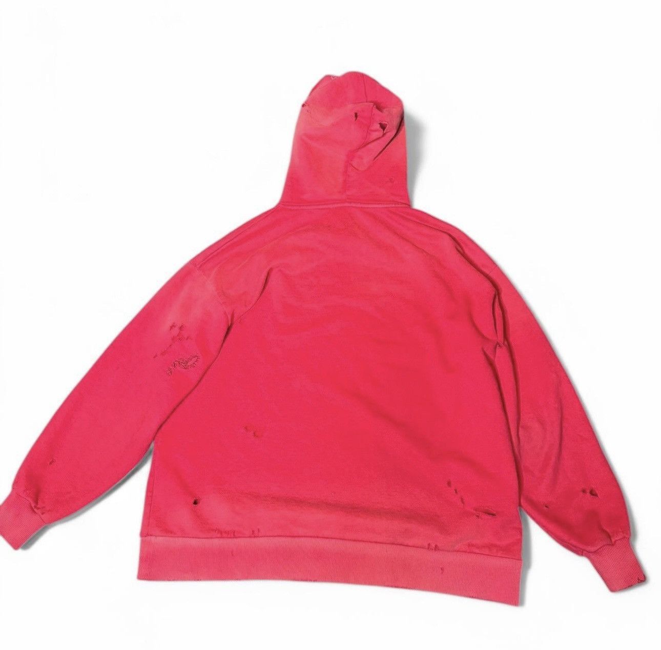 Acne Studios Red Acne studios distressed hoodie Size US M / EU 48-50 / 2 - 7 Thumbnail