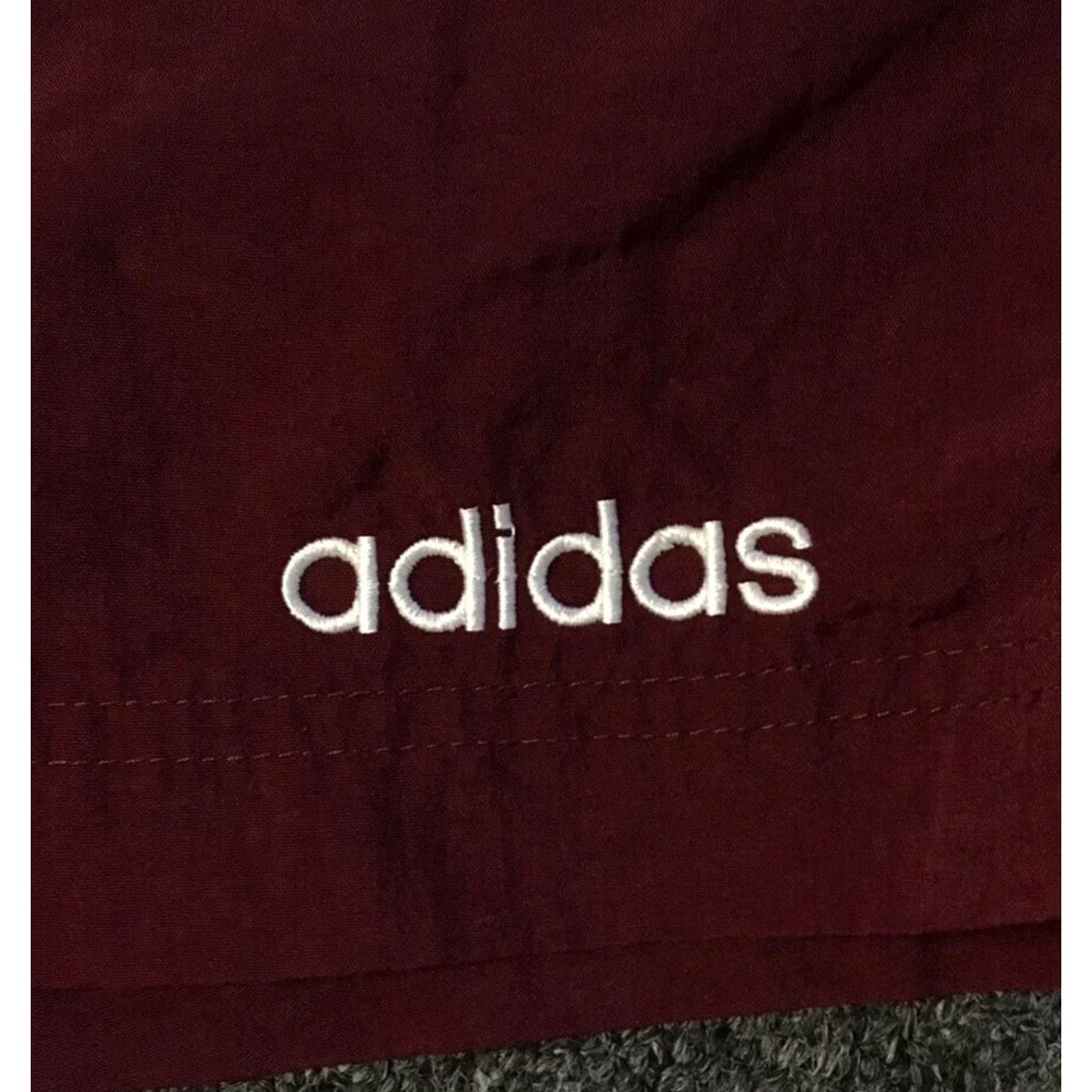 Adidas VINTAGE adidas Shorts Mens XL Red Vtg 80s 90s Trefoil Board Swim Trunks Track Beach Tennis Size US 36 / EU 52 - 4 Thumbnail