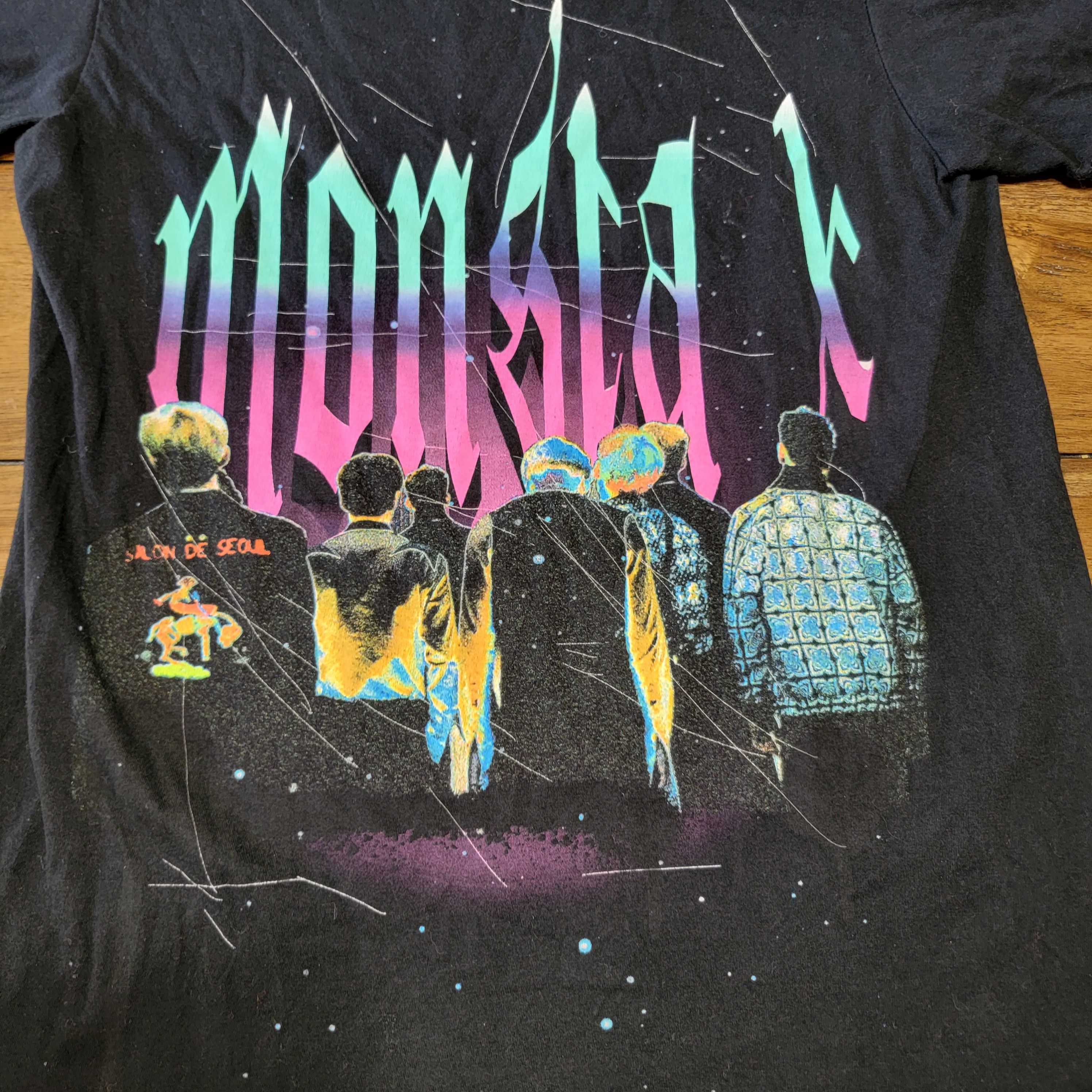 Other Monsta X SS Black Unisex Tee Kpop Starship - Size Medium Size M / US 6-8 / IT 42-44 - 2 Thumbnail