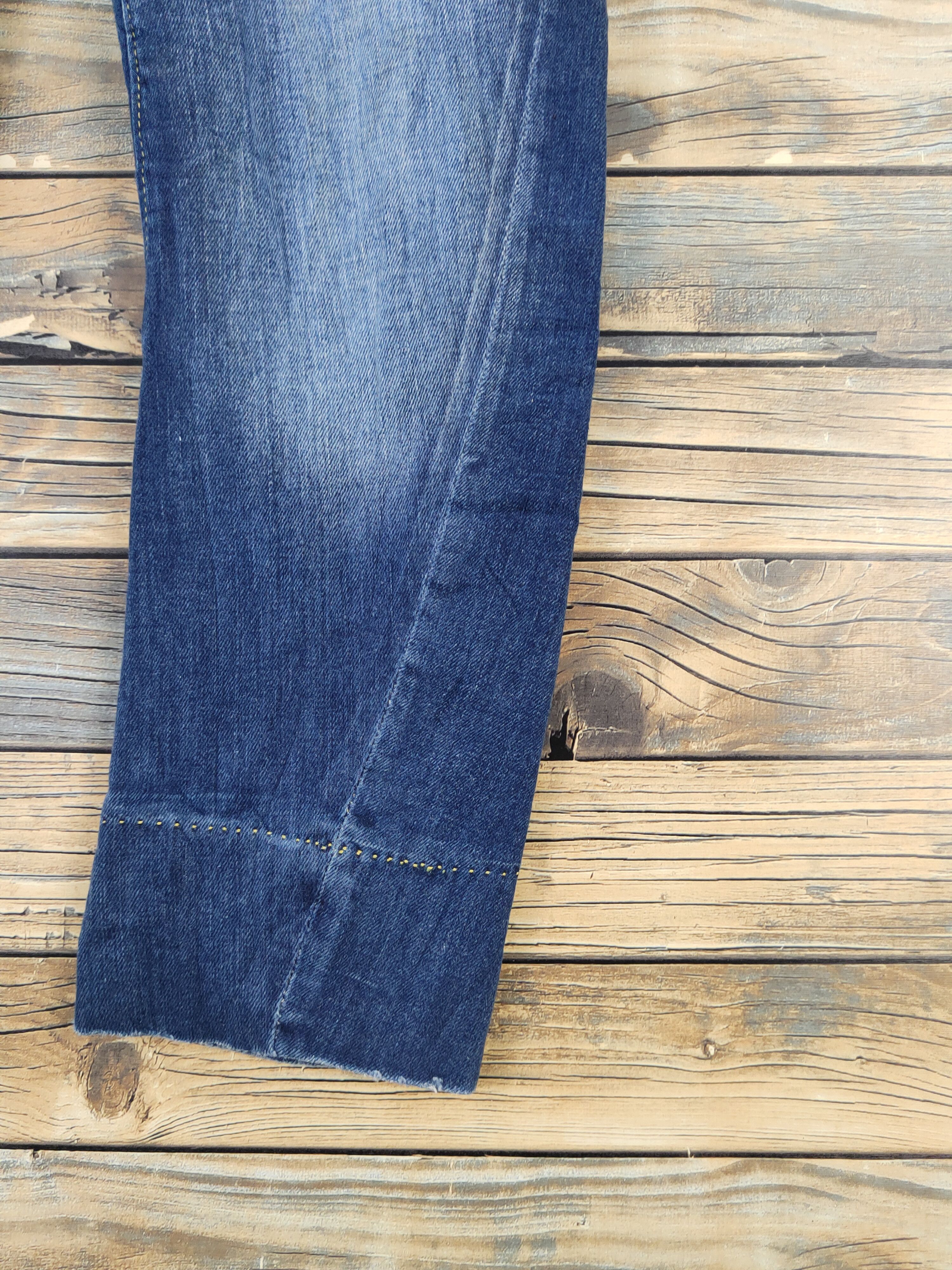 Vintage No Lita Italy Blue Distressed Ripped Jeans #W1949 Size 28" / US 6 / IT 42 - 6 Thumbnail