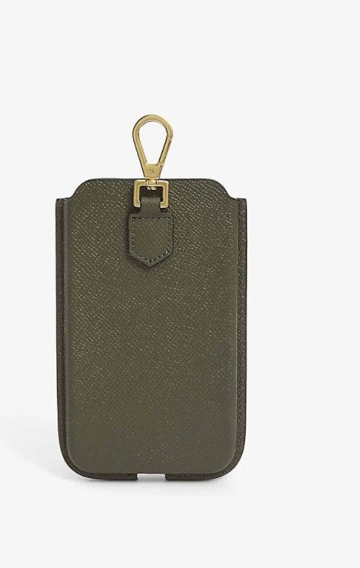Tom Ford Tom Ford lanyard Case phone olive leather logo holder strap Size ONE SIZE - 2 Thumbnail