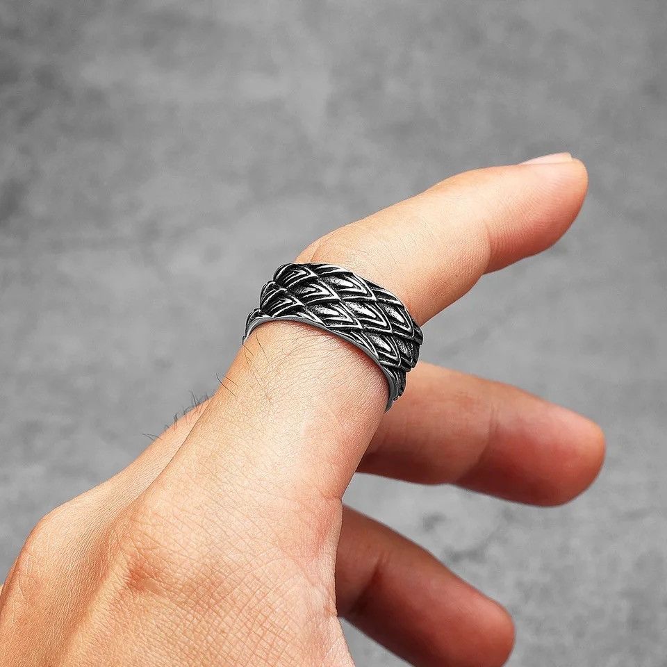 Jewelry × Vintage Unique Eagle Feather Ring Size ONE SIZE - 4 Thumbnail