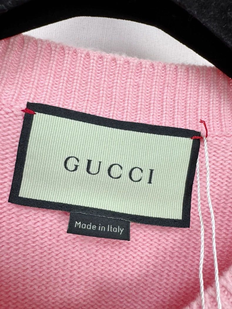 Gucci Gucci Wool Cardigan with Heart Design-2505 Size XL / US 12-14 / IT 48-50 - 2 Thumbnail