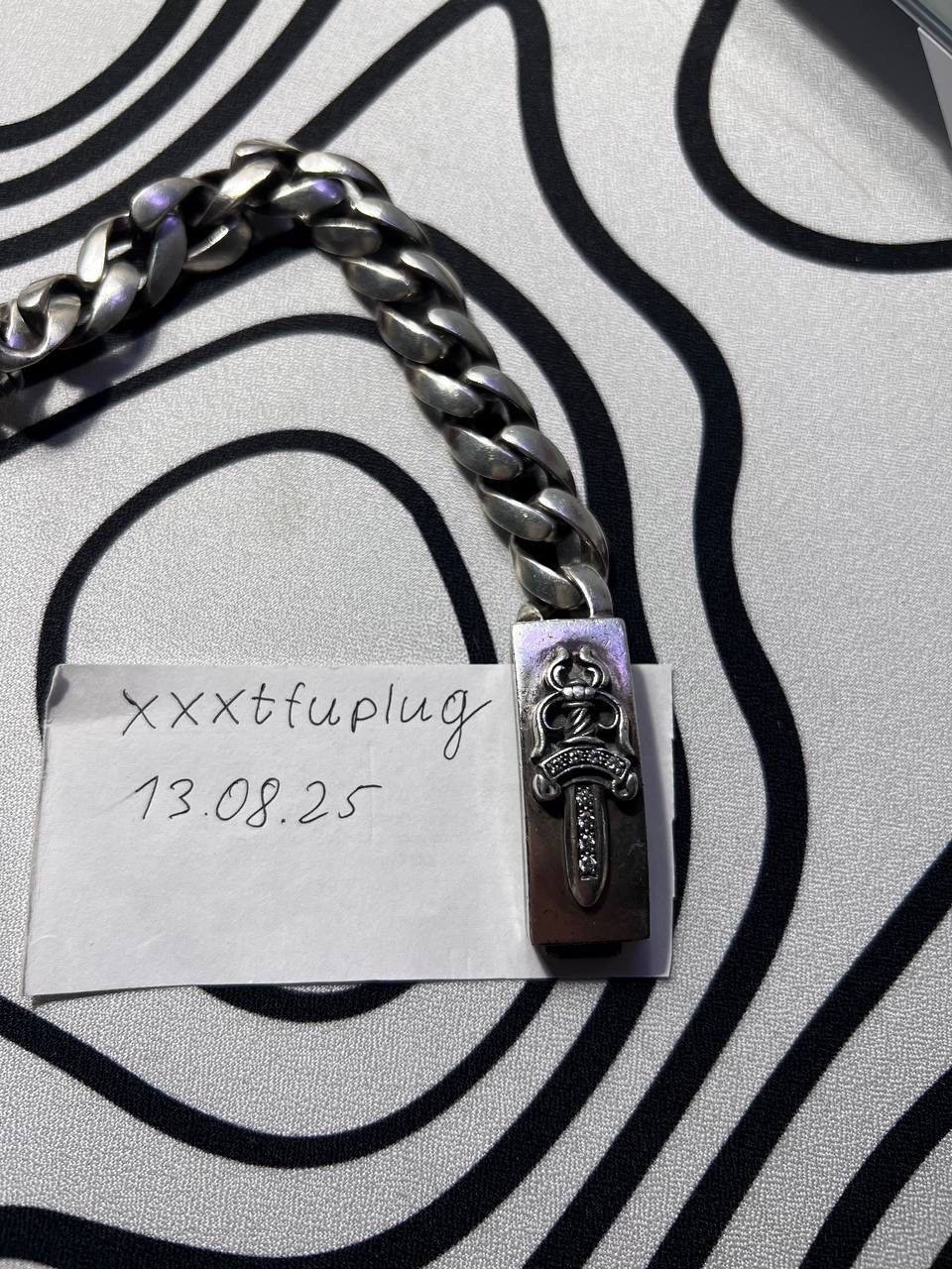 Chrome Hearts Chrome Hearts Dagger Bracelet ICE vvs Size ONE SIZE - 7 Thumbnail