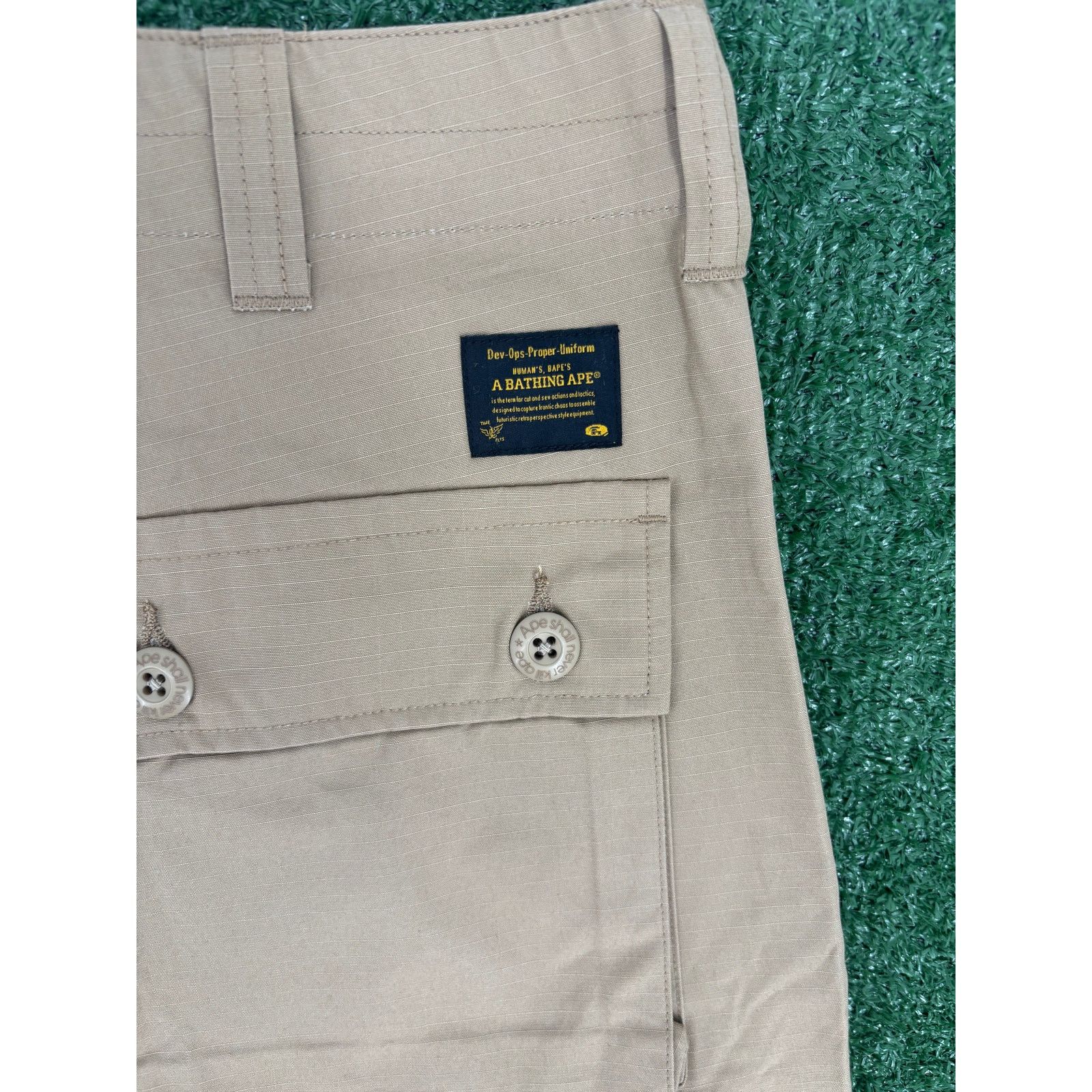 Bape Bape 'Dev-Ops' Beige Cargo Pants Size Medium Size US 31 - 6 Thumbnail