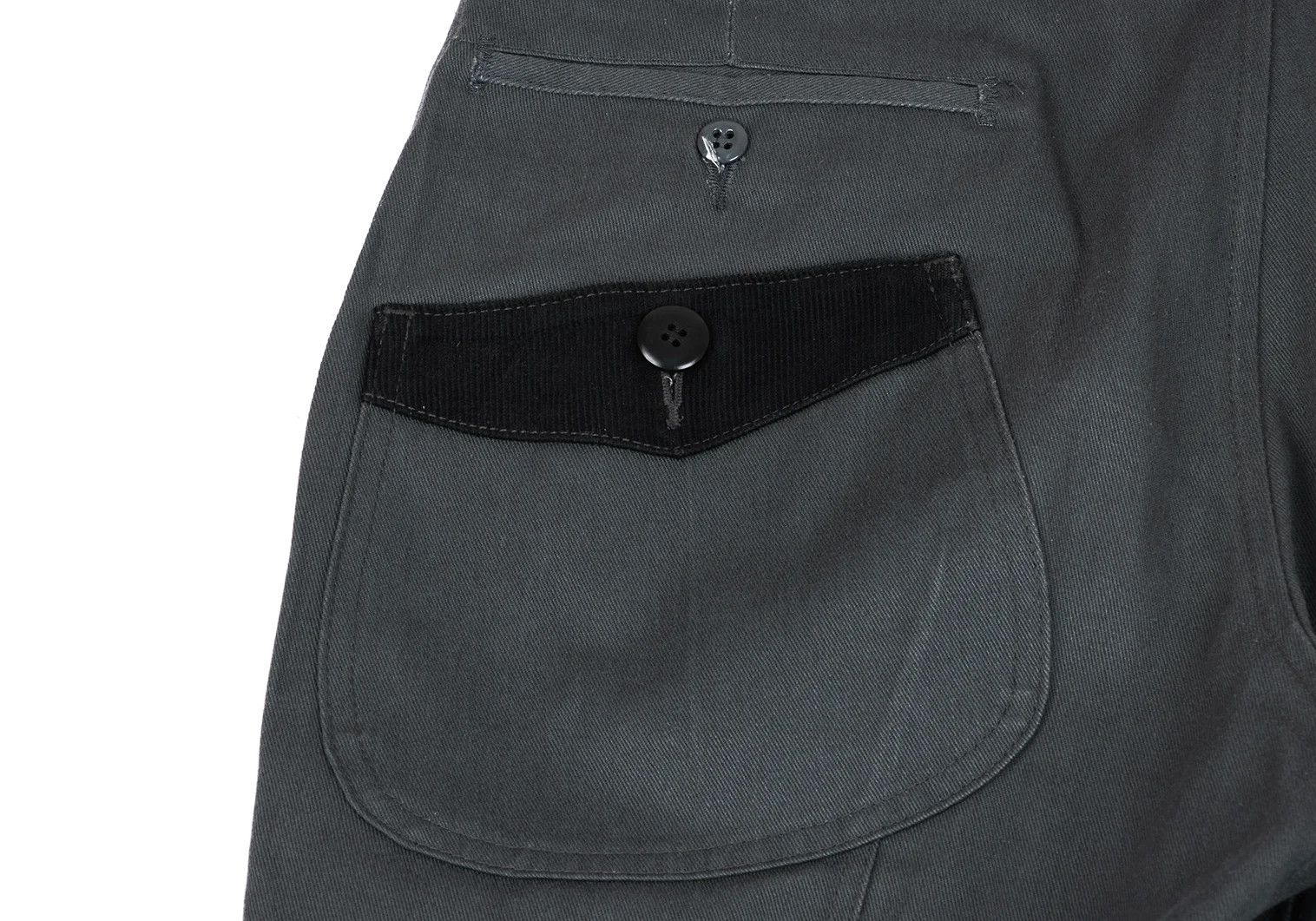 Junya Watanabe Leather Patch Cropped Tapered Pants in Charcoal M Size US 38 / EU 54 - 14 Thumbnail