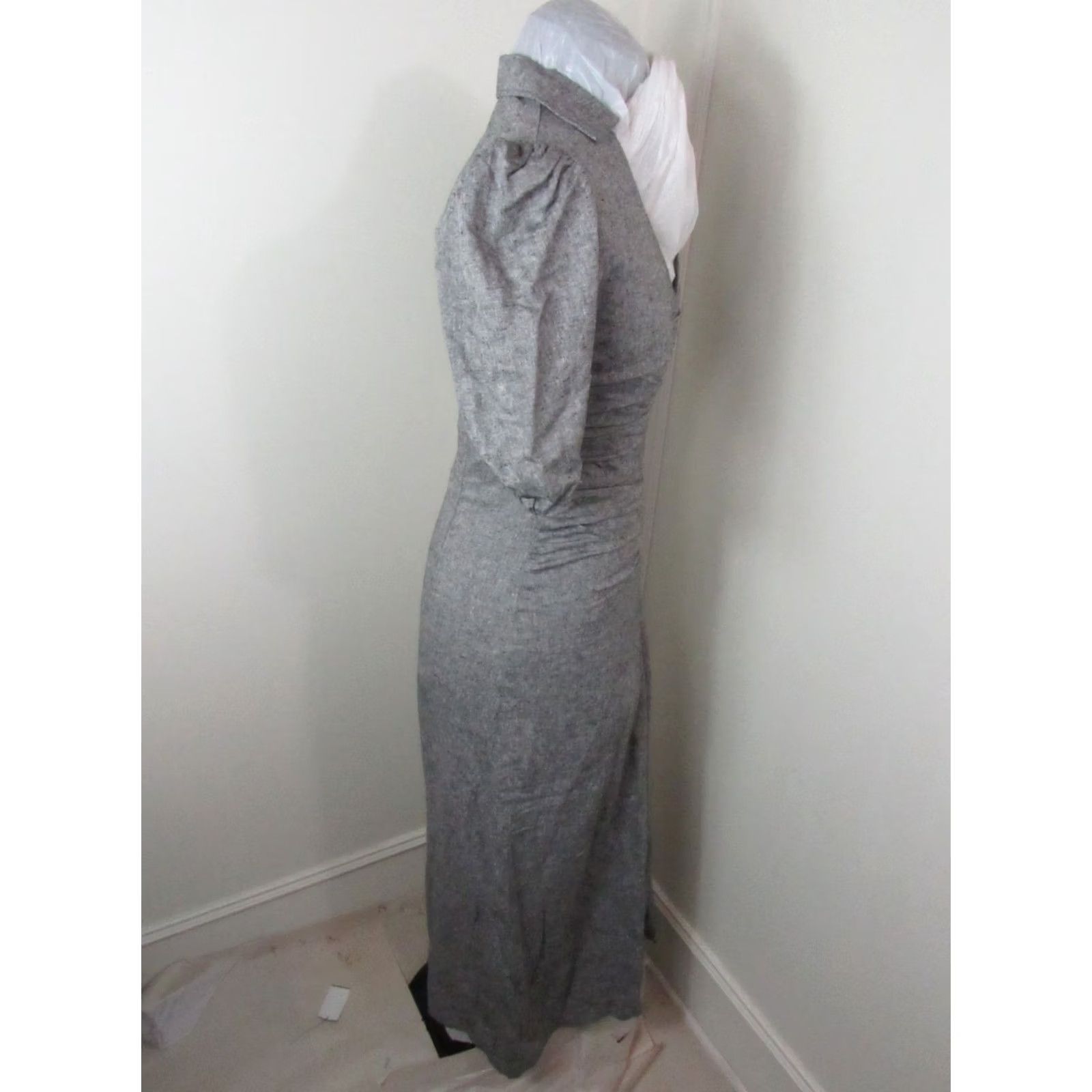 Mango Mango Womens Small Black White Linen Dress NWT Size S / US 4 / IT 40 - 5 Thumbnail