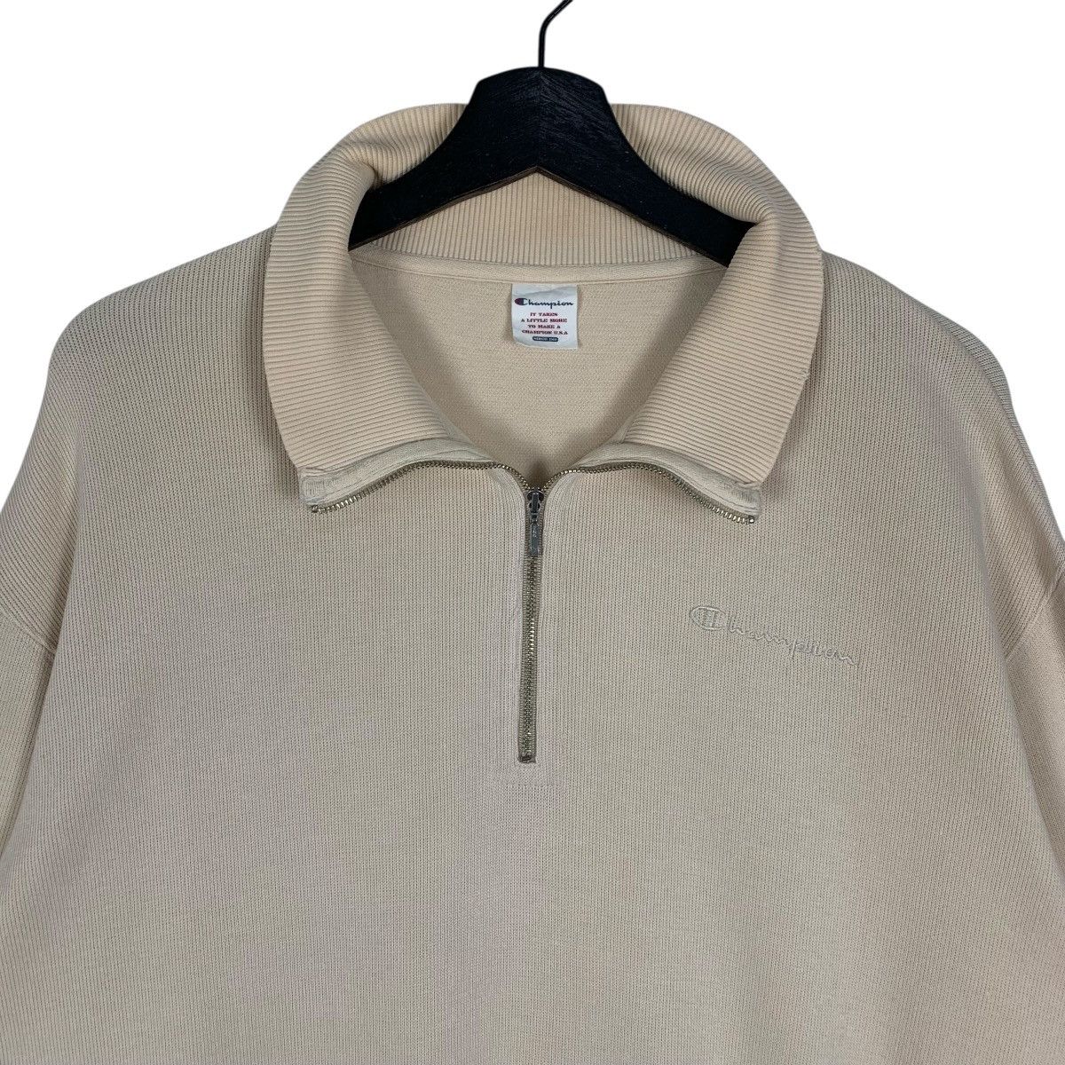 Champion × Vintage Vintage Champion Apparel halfZipper JapanesBrand Sweetshirt Size US XL / EU 56 / 4 - 3 Thumbnail
