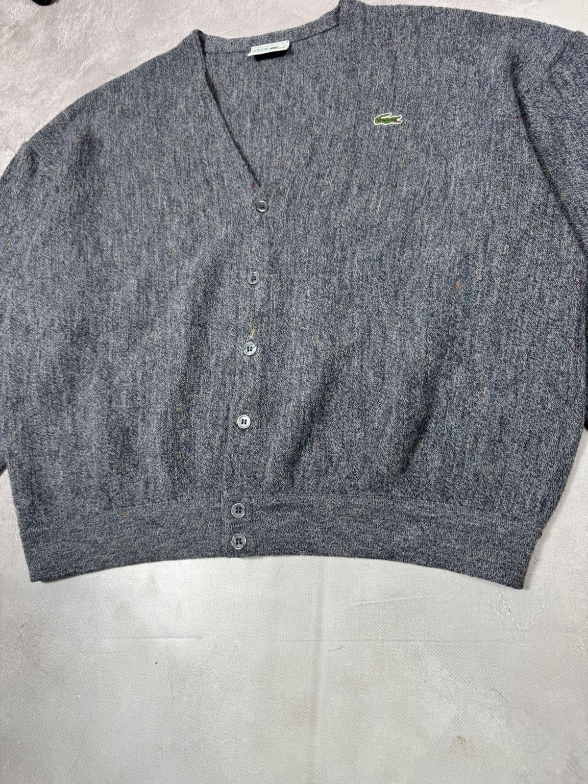 Lacoste Vintage Lacoste Wool Perfectly Made Cardigan Made in France Size US L / EU 52-54 / 3 - 3 Thumbnail