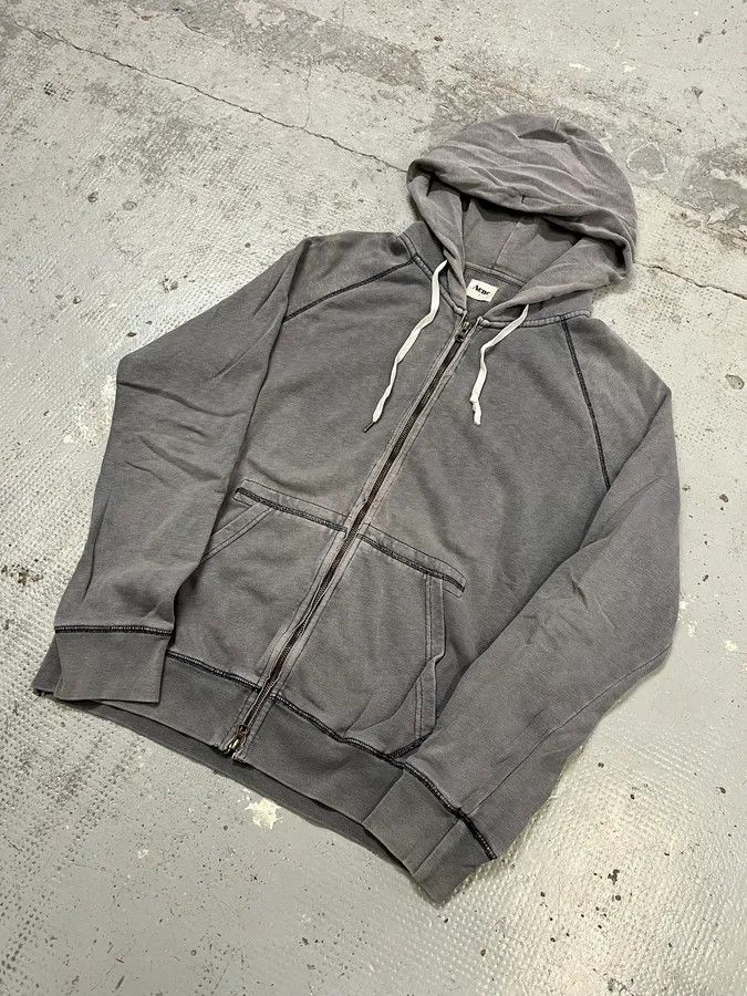 Acne Studios SS2012 Acne Studios Grey Faded Zip-up College Hoodie Size US M / EU 48-50 / 2 - 4 Thumbnail