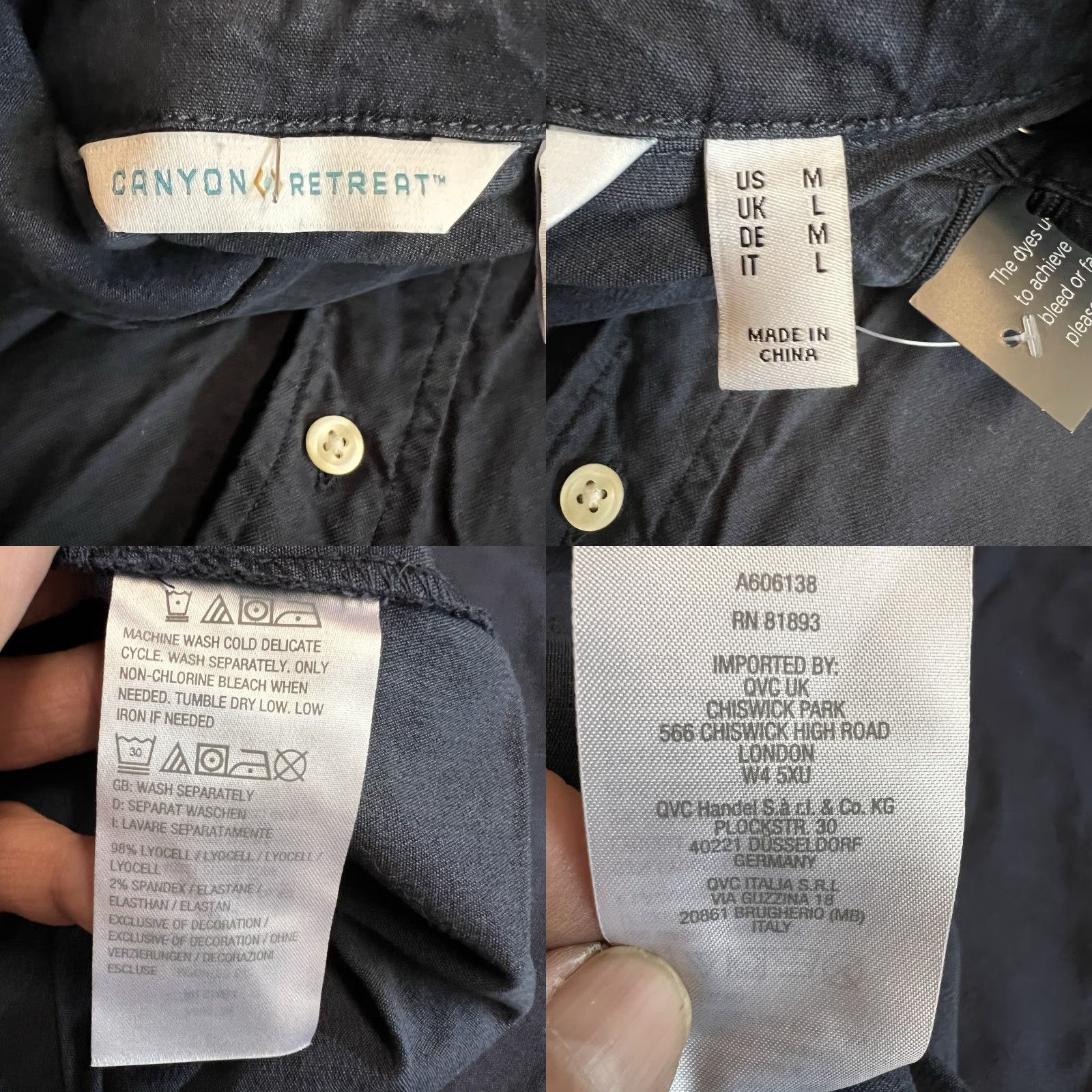 Denime VINTAGE Canyon Retreat Womens Denim Shirt Casual Western Floral Pearl Snap Long Sleeve Size M Blue Size M / US 6-8 / IT 42-44 - 8 Thumbnail