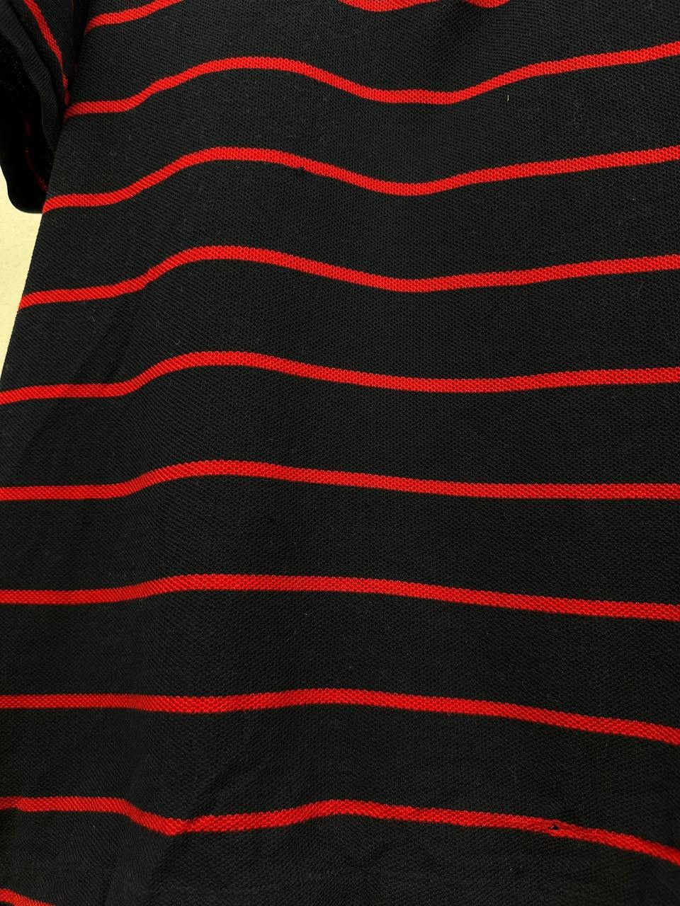 Moncler Moncler Maglia Polo Manica Corta striped faded polo navy/red Size US XL / EU 56 / 4 - 9 Thumbnail