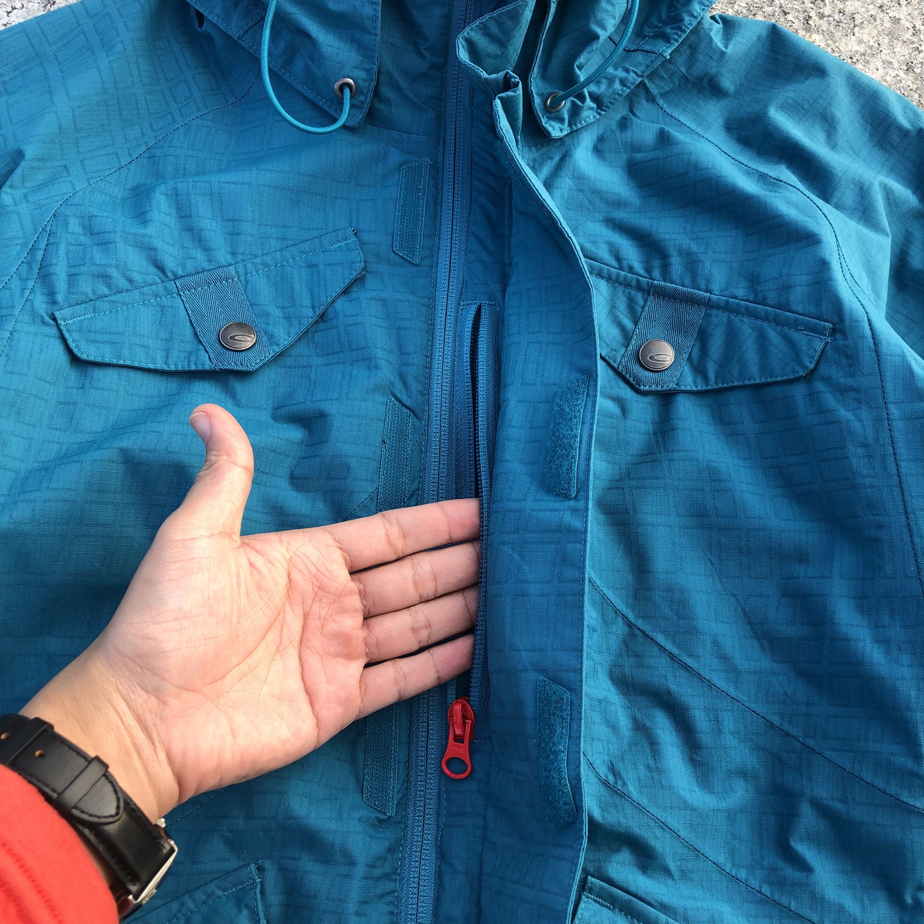 Oakley 00s Oakley Technical Ski Jacket Teal Blue Magnetic Closure Size US XS / EU 42 / 0 - 7 Thumbnail