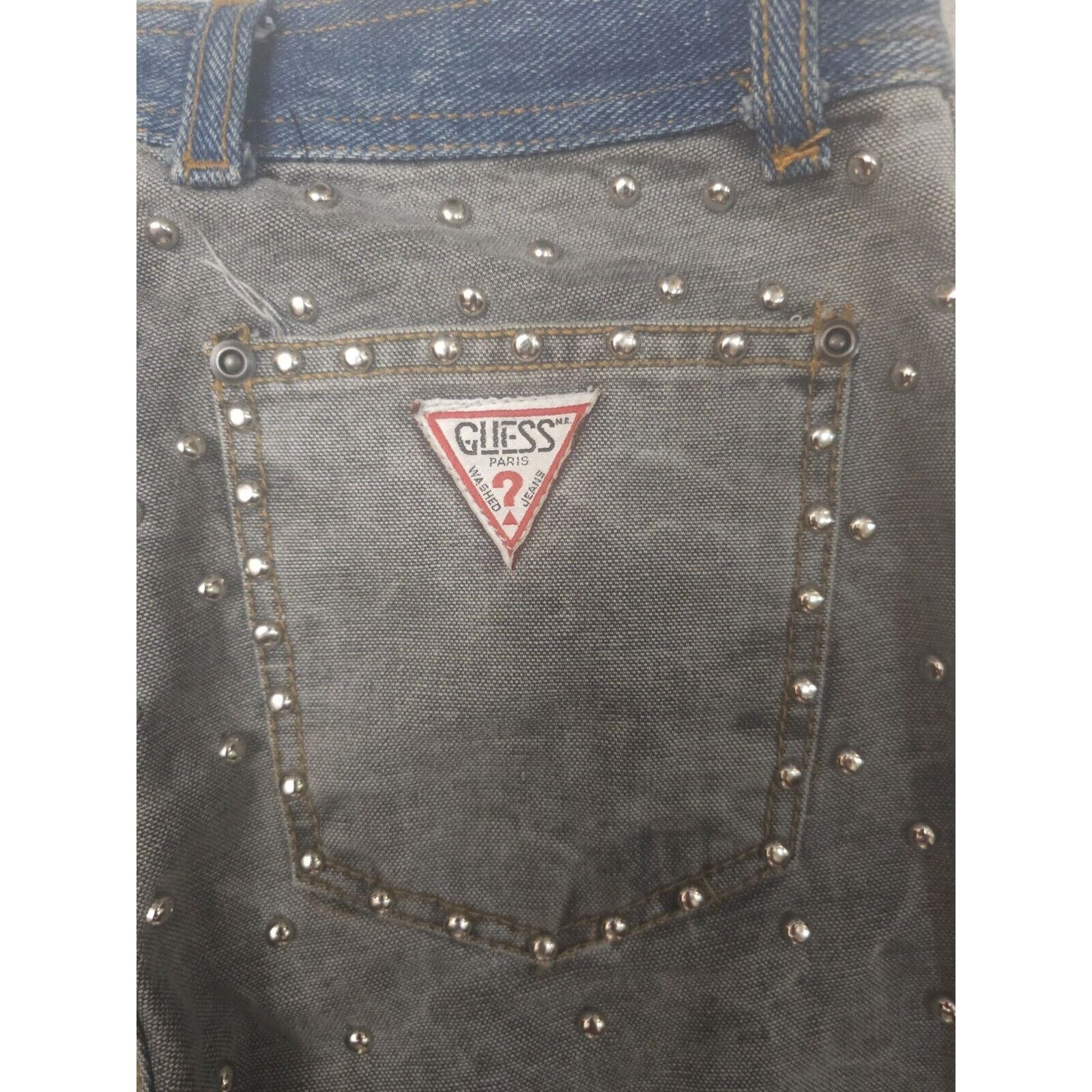 Guess VTG 1990s GEORGES MARCIANO GUESS Embroidered Rhinestone Size 31" - 8 Thumbnail