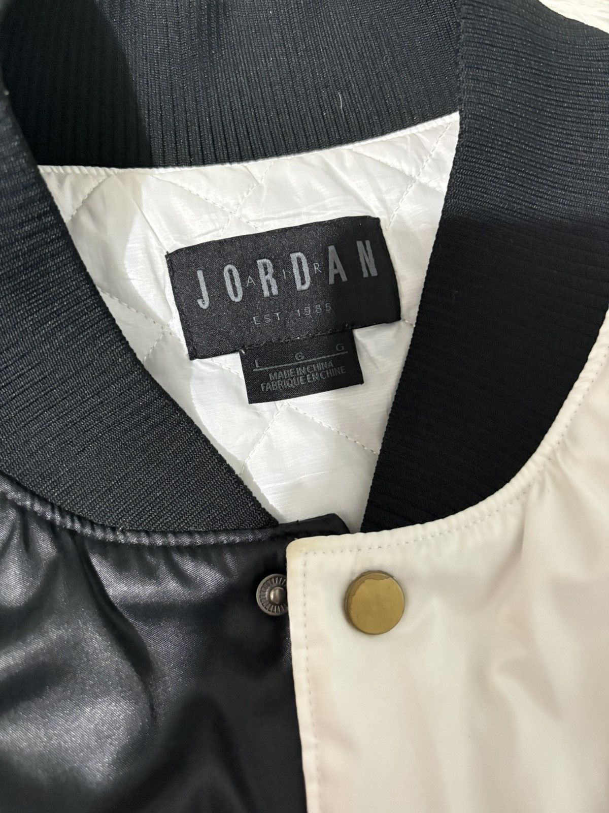 Jordan Brand Nike Legacy Jordan 11 Concord Black White Bomber Jacket Size US L / EU 52-54 / 3 - 3 Thumbnail