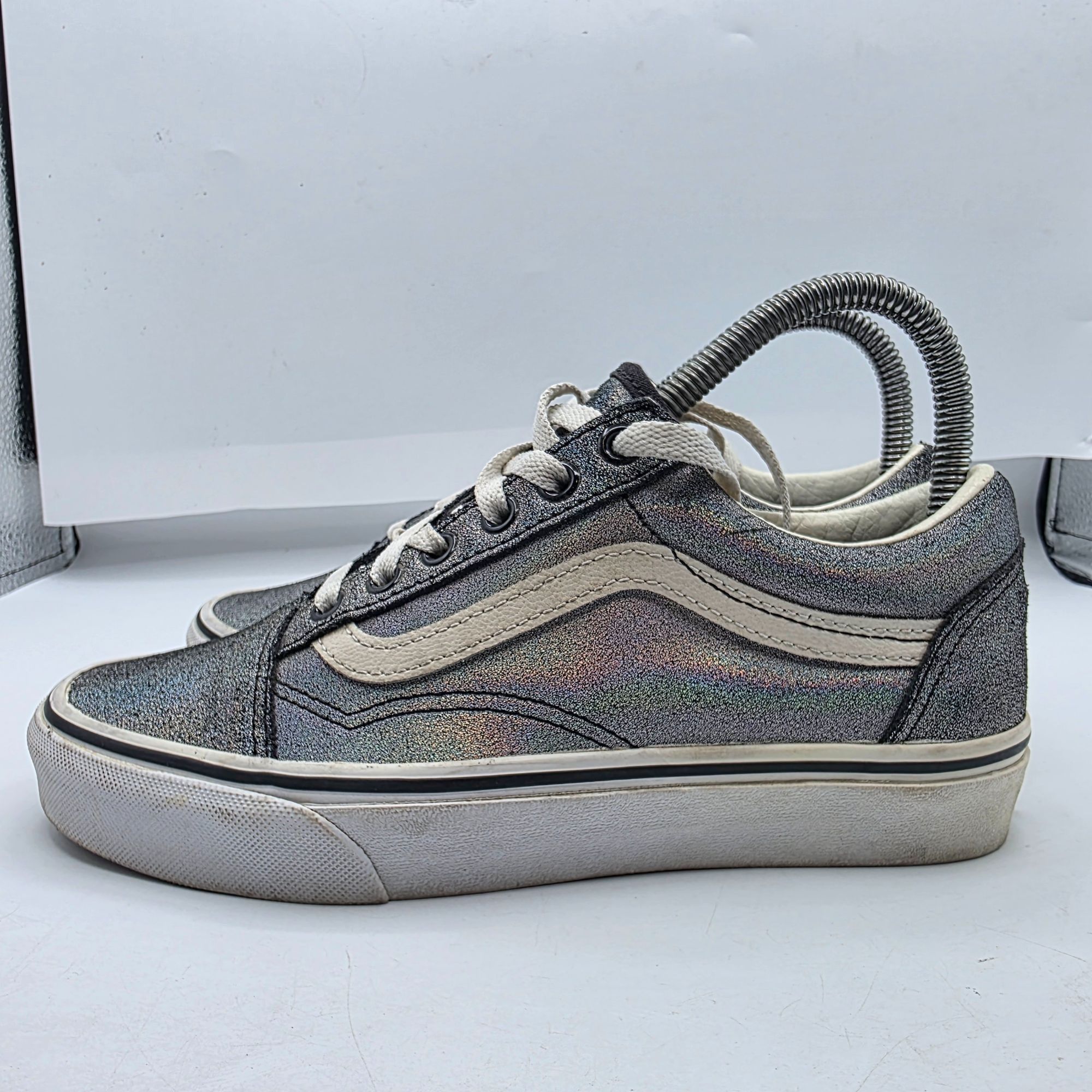 Vans Vans Old Skool Prism Womens Size 6.5 Silver Glitter Casual S Size US 6.5 / IT 36.5 - 13 Thumbnail