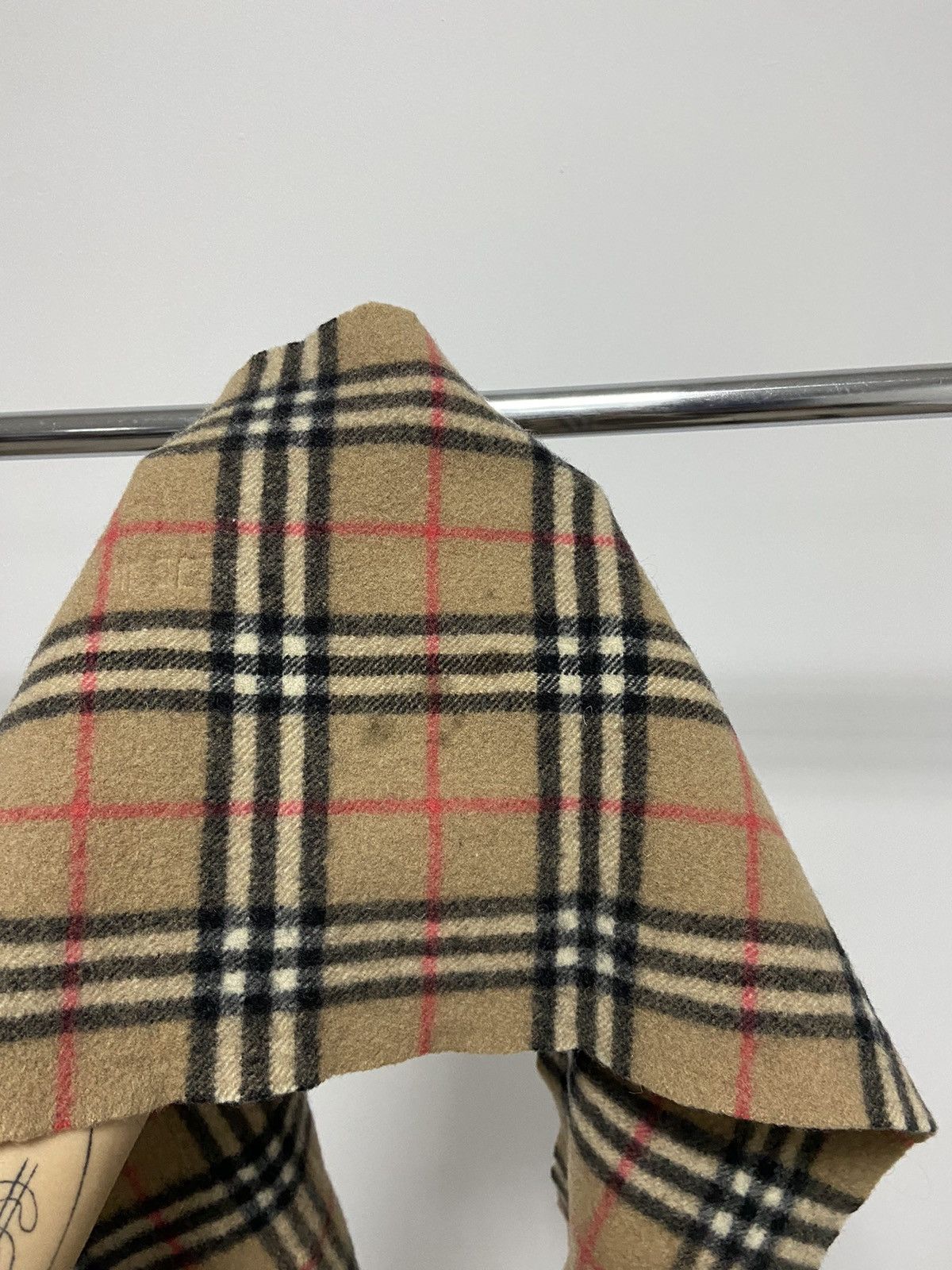 Burberry × Vintage Burberry scarf nova check wool cashmere vintage small logo Size ONE SIZE - 6 Thumbnail