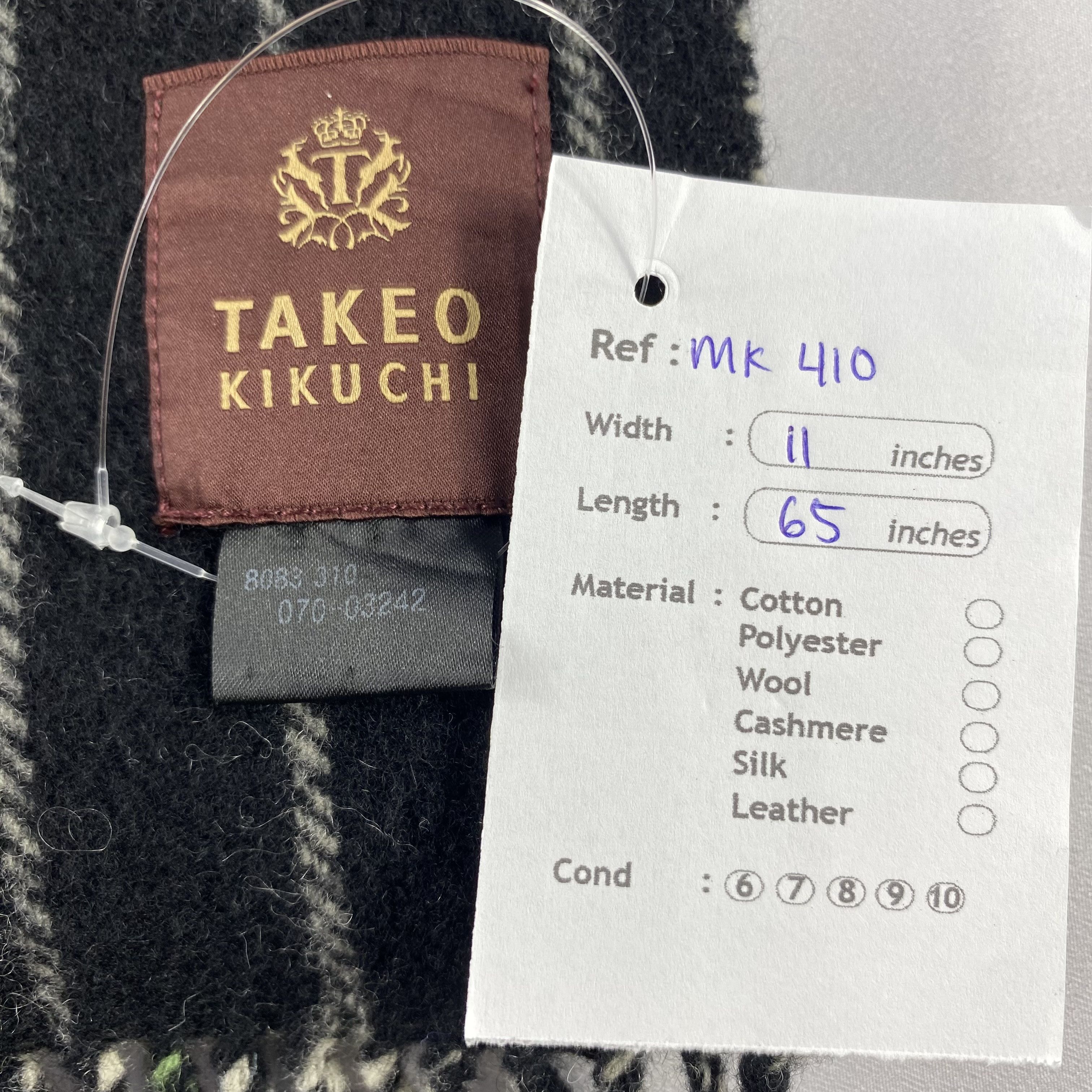 Takeo Kikuchi Takeo Kikuchi Scarf Neck Wrap Wool Muffler Size ONE SIZE - 5 Thumbnail