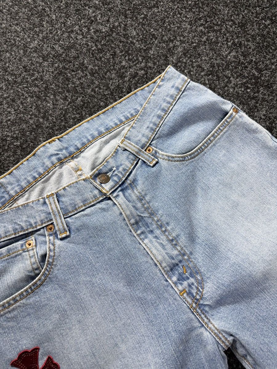 Levi's Vintage Clothing Vintage 90s Custom Chrome Hearts Style Rock Cross Punk Jeans Size US 33 - 8 Thumbnail