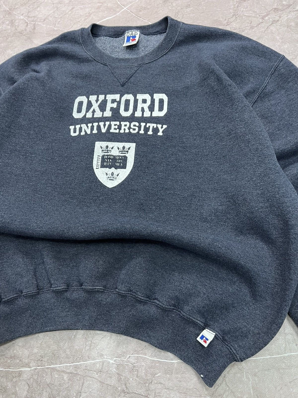 Russell Athletic Vintage 90s Oxford Russel athletic boxy hoodie sweatshirt Size US XL / EU 56 / 4 - 3 Thumbnail