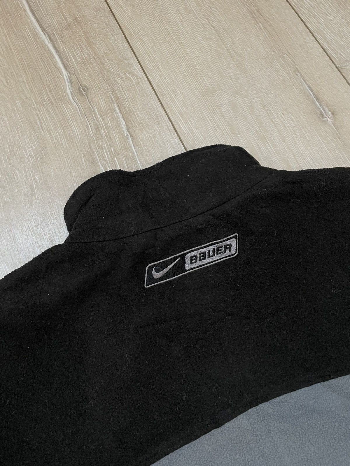 Nike × Vintage 🇺🇸 Vintage 90s Nike Bauer Logo Swoosh fleece drill size M Size US M / EU 48-50 / 2 - 6 Thumbnail