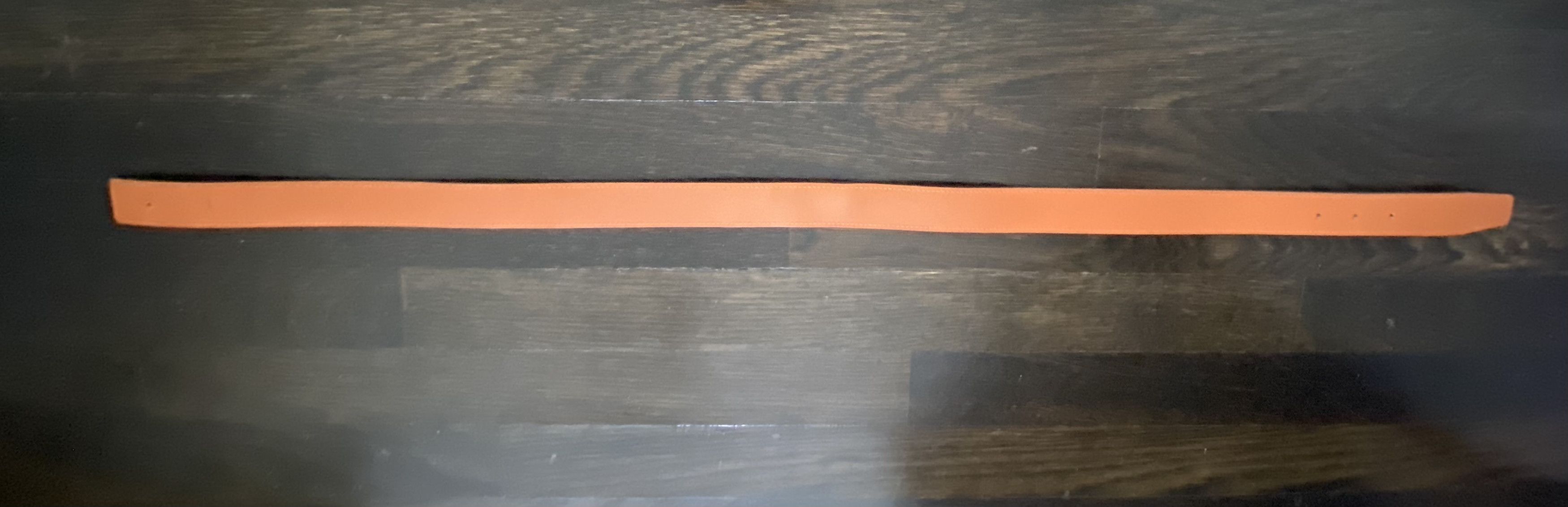 Hermes Orange & Yellow Reversible Belt Strap display picture 3