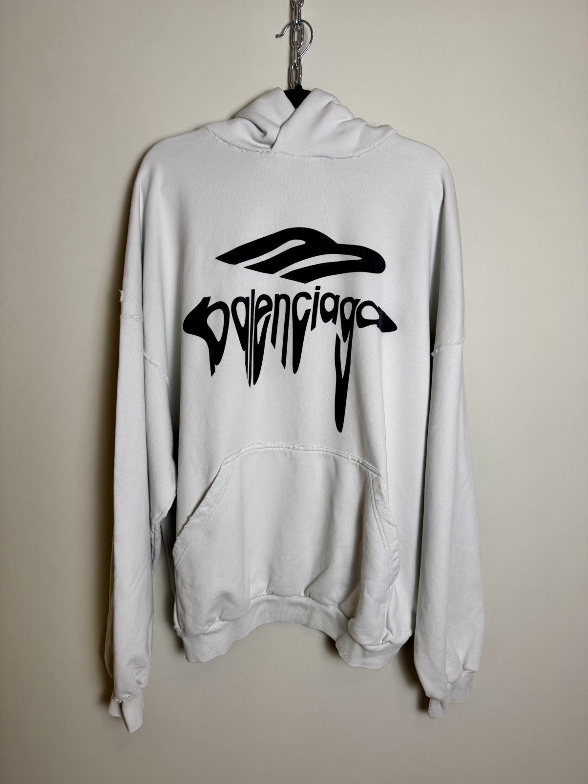 Balenciaga Balenciaga 3B Liquified Oversized Hoodie Size US XS / EU 42 / 0 - 1 Thumbnail