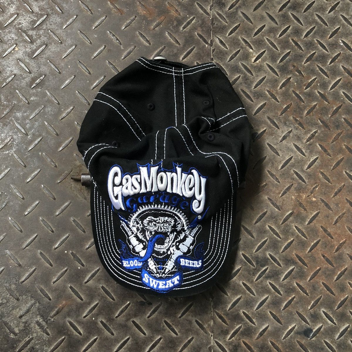 Japanese Brand Vintage Gas Monkey Big Logo Racing Hat Size ONE SIZE - 3 Thumbnail