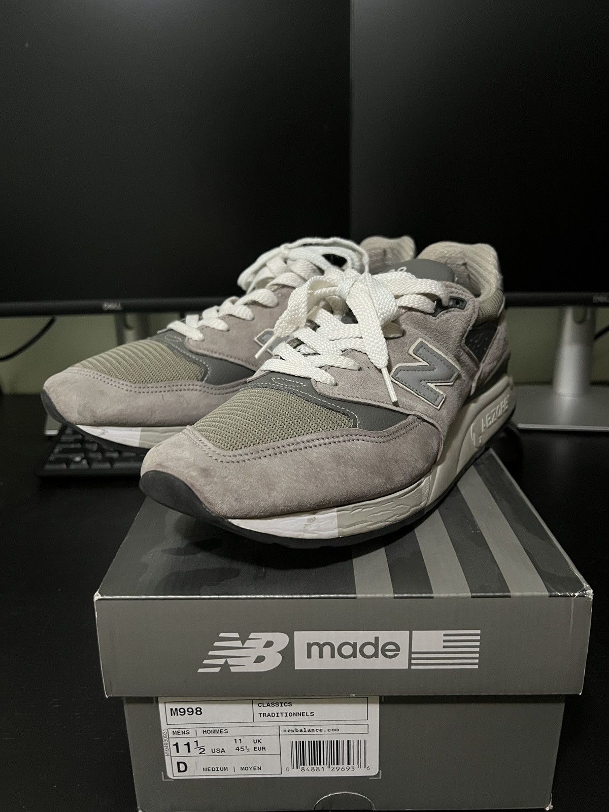 New Balance New Balance M998 Size US 11.5 / EU 44-45 - 8 Thumbnail