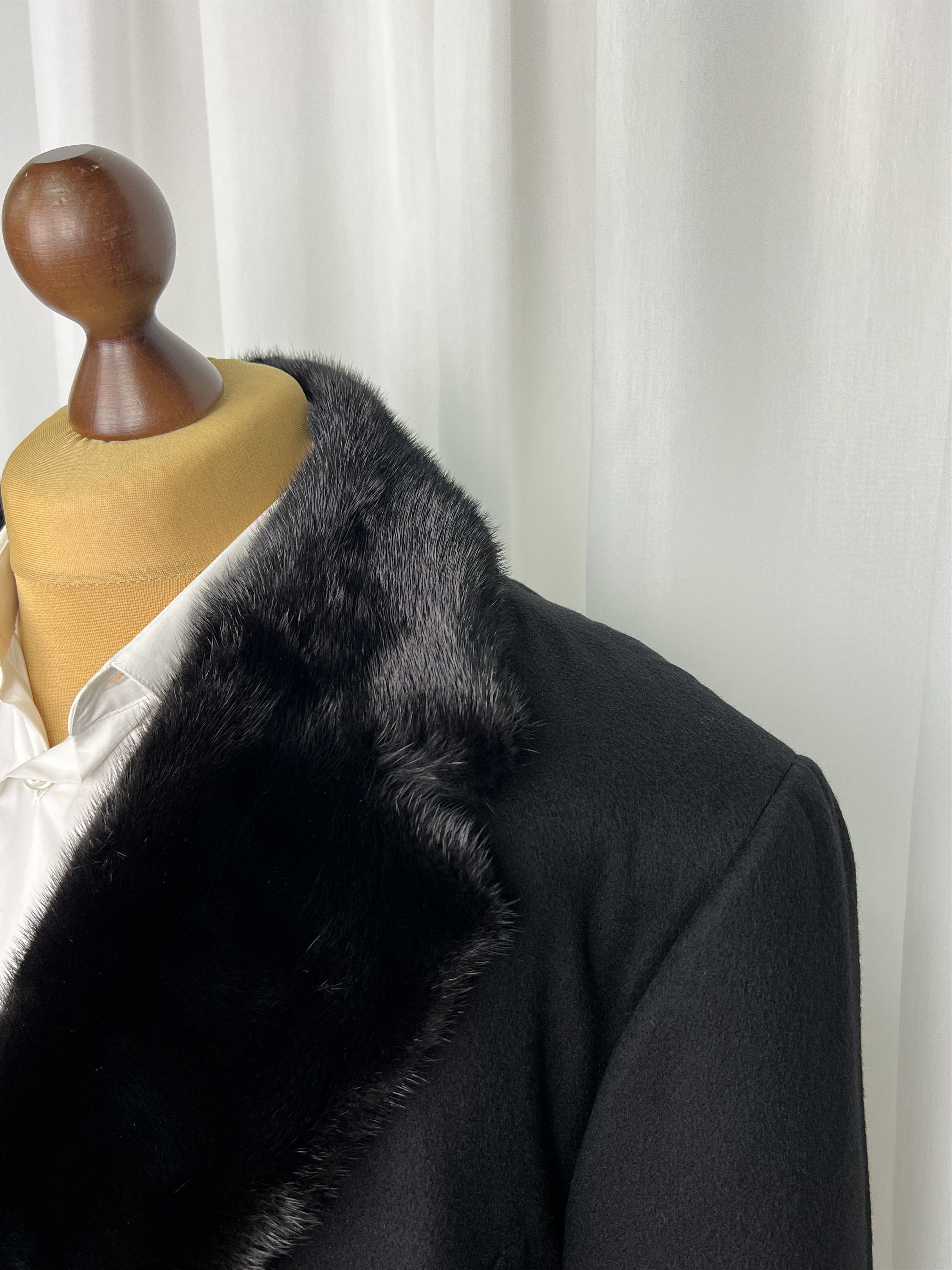 Stefano Ricci Pure 100% Cashmere with Fur Lapel Overcoat Size US XXL / EU 58 / 5 - 6 Thumbnail