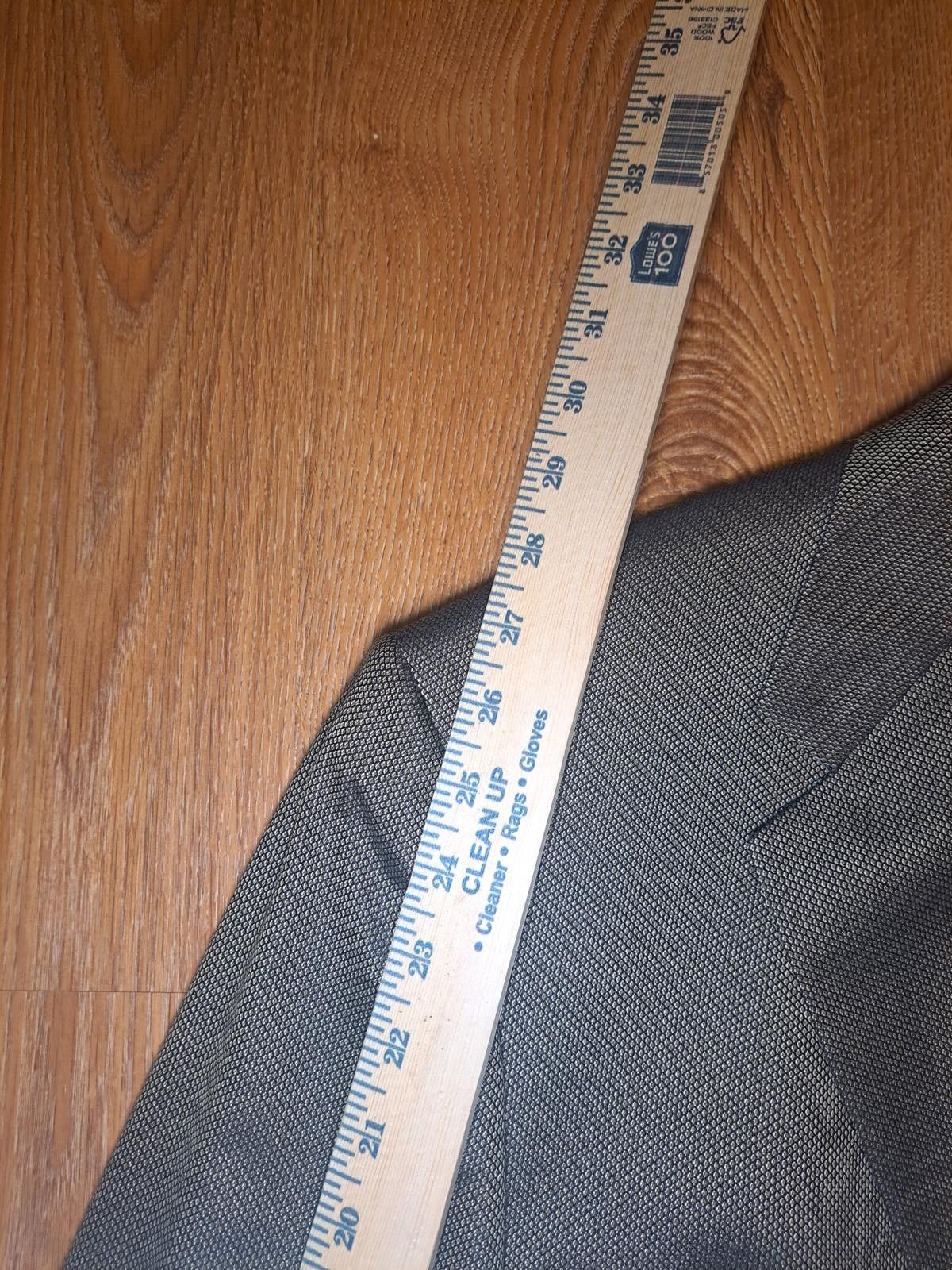 Hart Schaffner Marx Hart Schaffner Marx Sport Coat Mens 46L Gold Birdseye Wool Size 46L - 12 Thumbnail