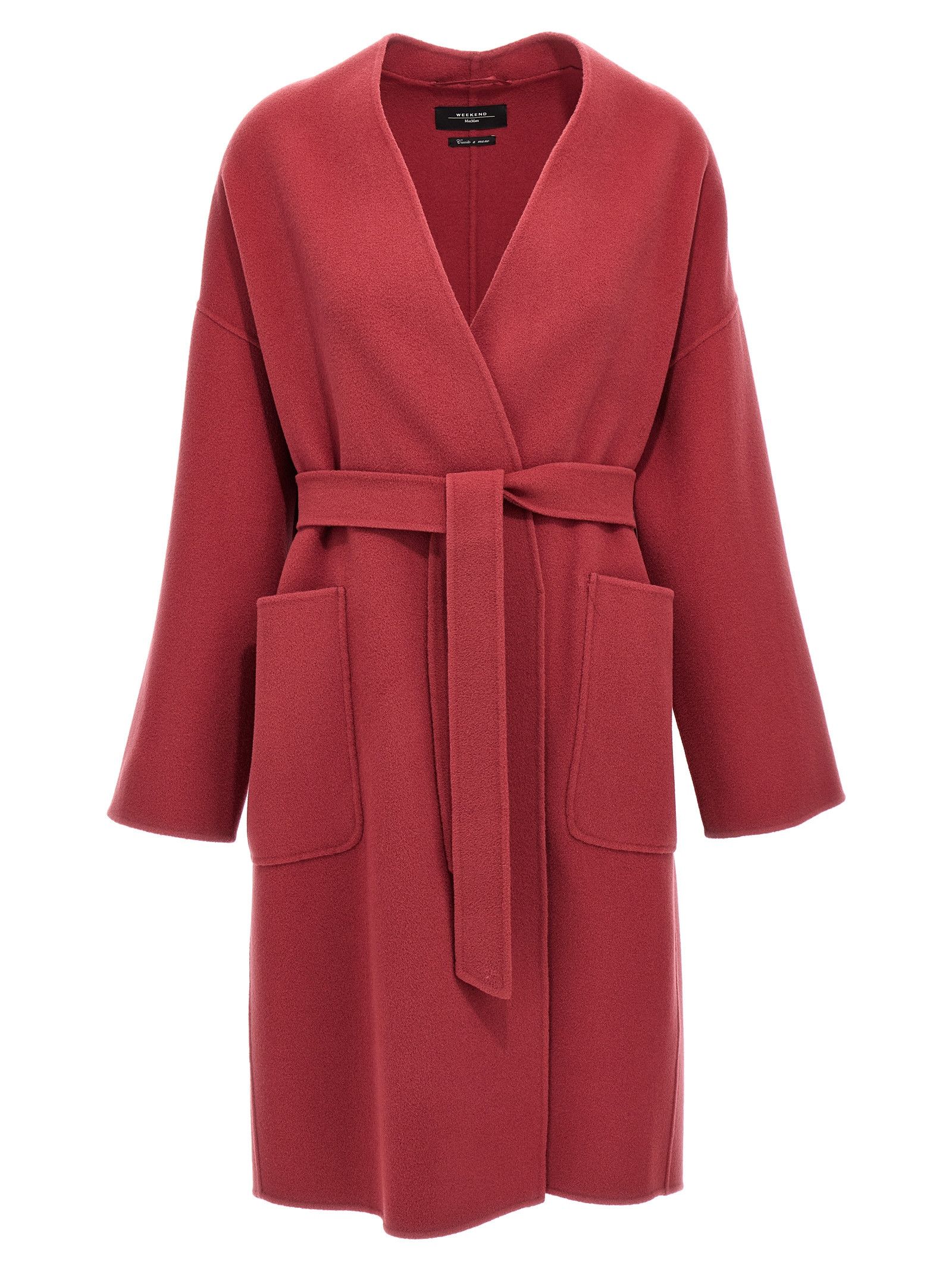 Weekend Max Mara Beige Teddy Fabric Emmy Coat | Grailed