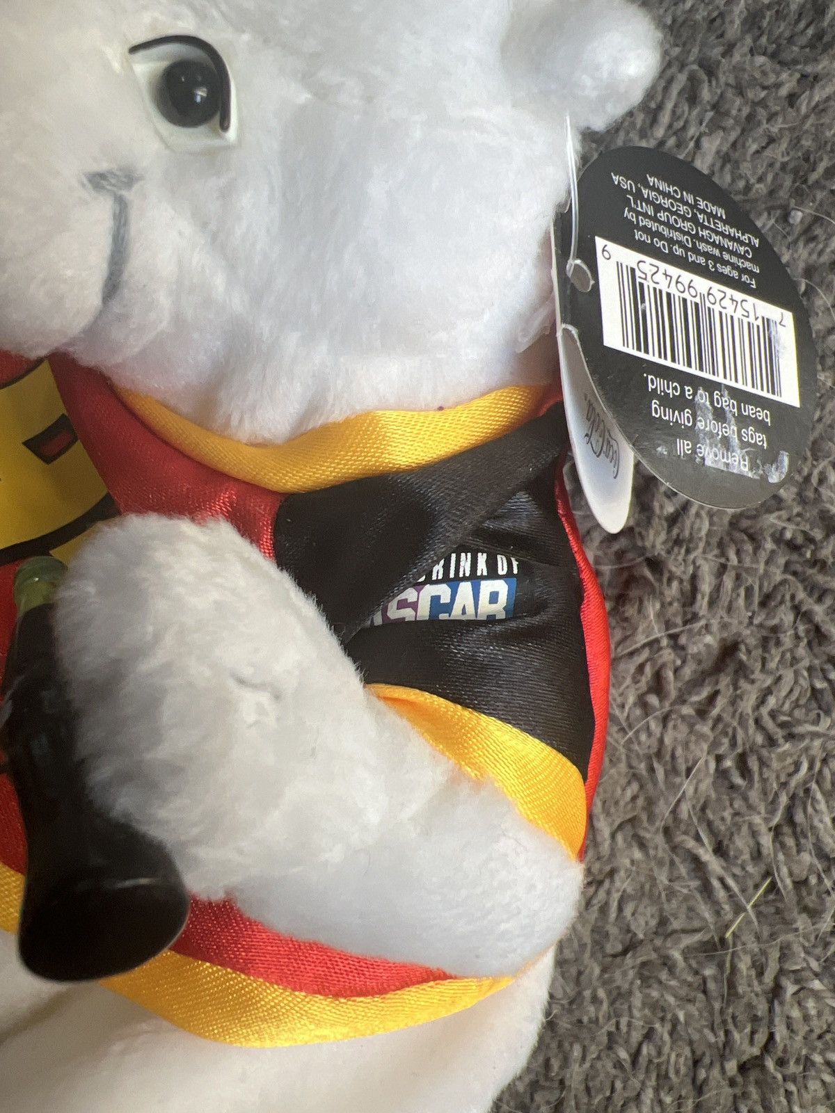 Coca Cola 1999 Coca-Cola NASCAR Bill Elliott Plush Size ONE SIZE - 3 Thumbnail