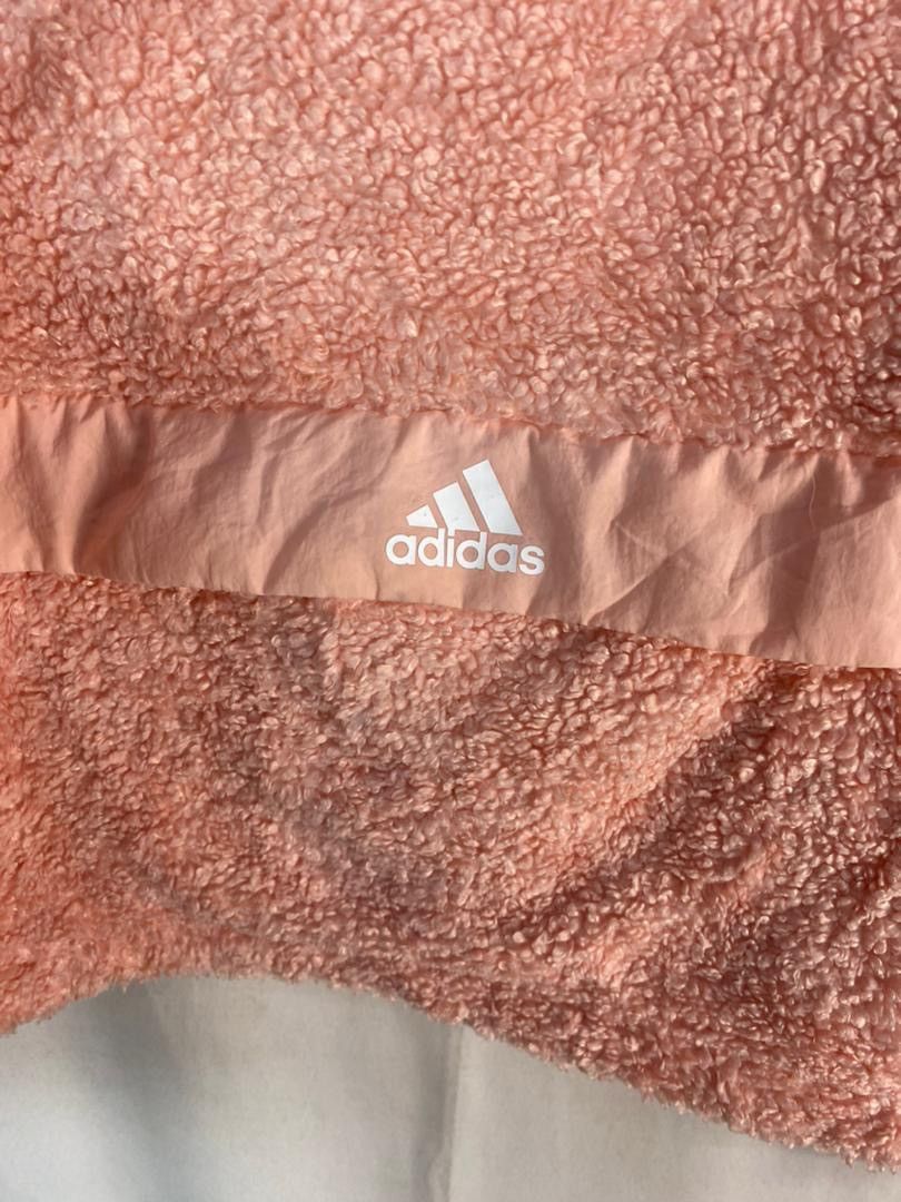 Adidas Adidas spellout fleece croptop sweater Size M / US 6-8 / IT 42-44 - 3 Thumbnail