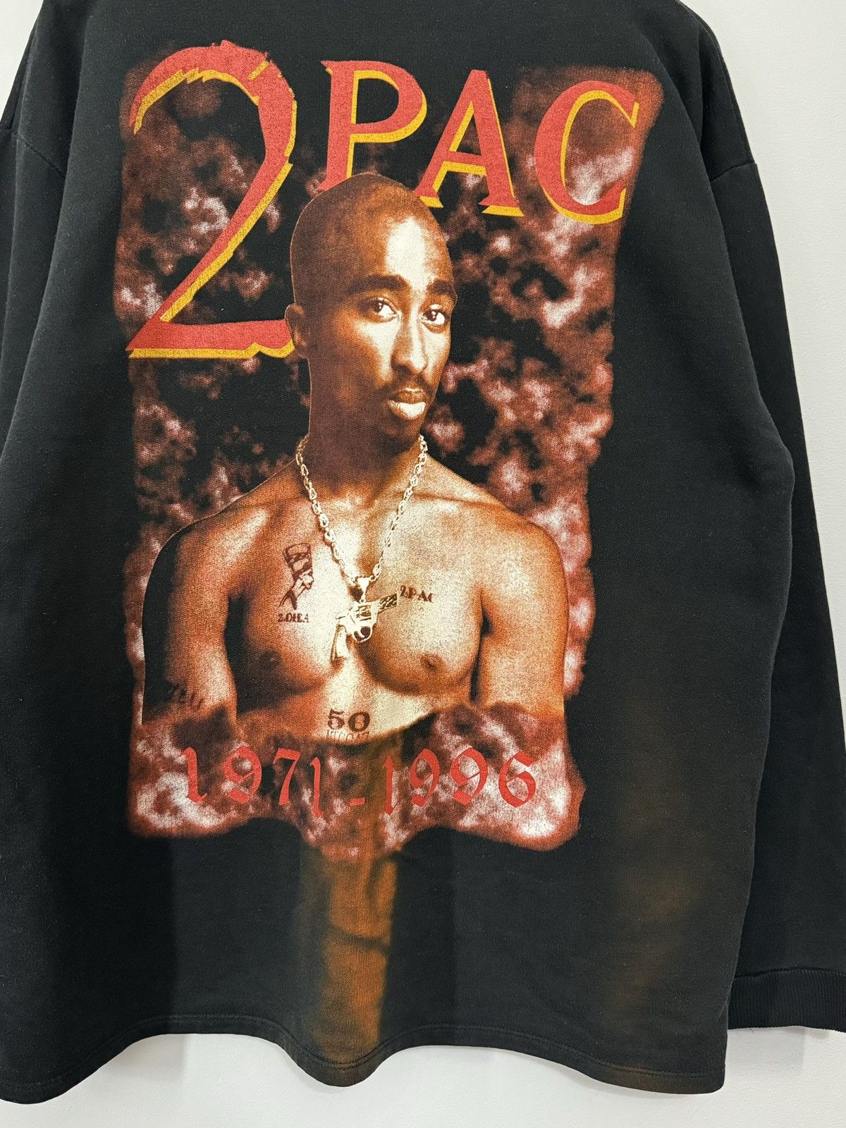 Band Tees × Rap Tees × Vintage Vintage 2Pac Tupac Shakur 90's Sweatshirt Size US XL / EU 56 / 4 - 6 Thumbnail