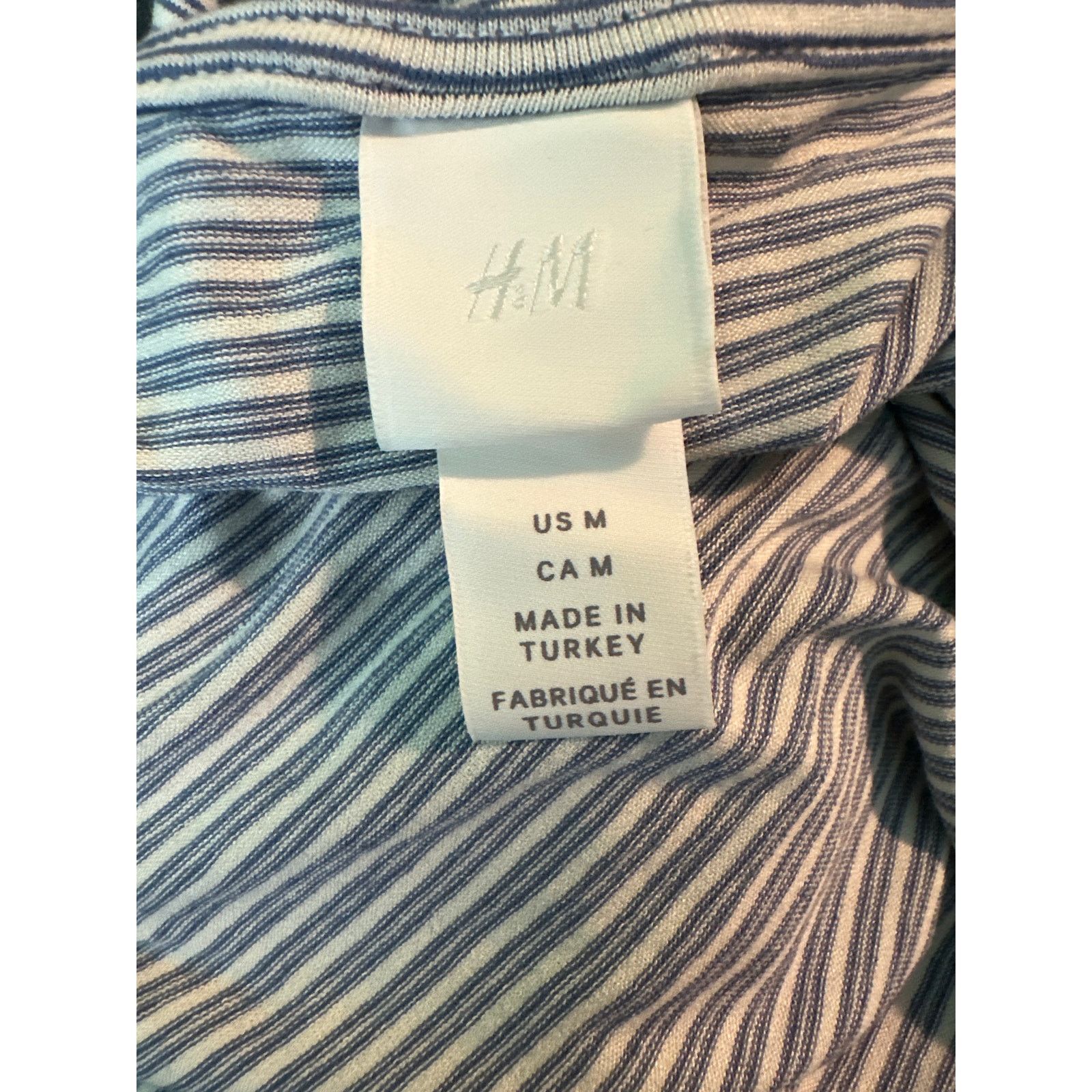 H&M H&M white blue long sleeves bodysuit size Medium Size M / US 6-8 / IT 42-44 - 3 Thumbnail